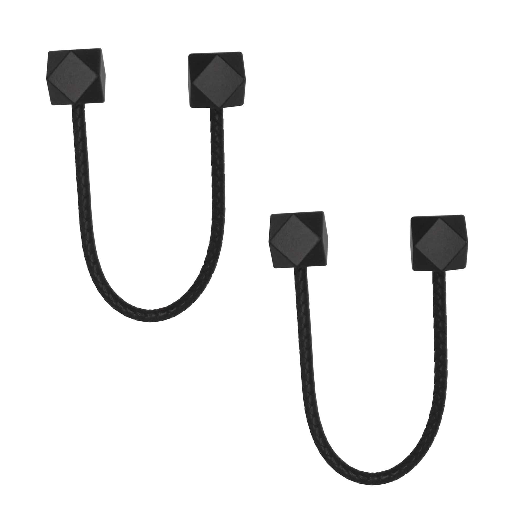 evideco-home-accessories-embrasse-rideau-noir-intense-lot-2-flexible image 7