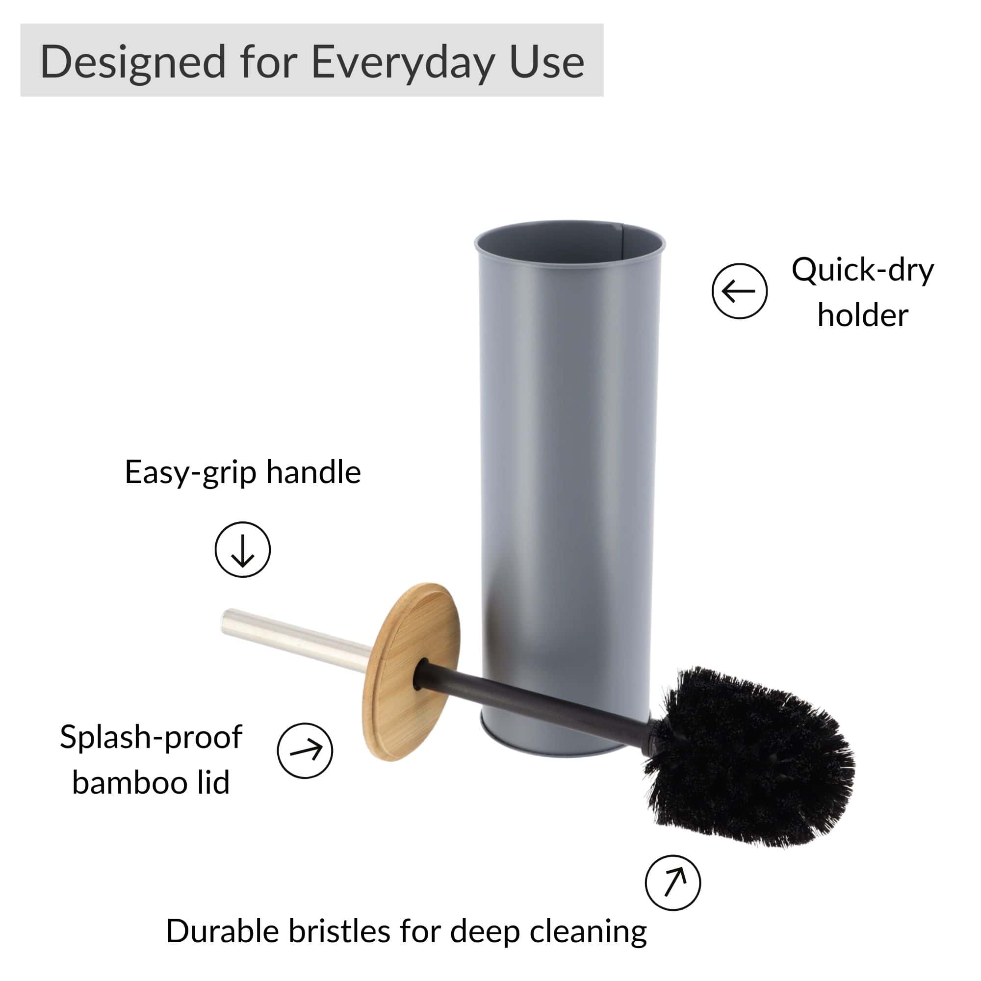 evideco-toilet-seats-brosse-wc-gris-m-tal-couvercle-bambou image 5