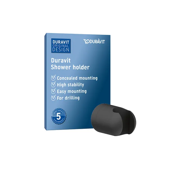 duravit-universal-support-douchette-noir-mat-percer image 1