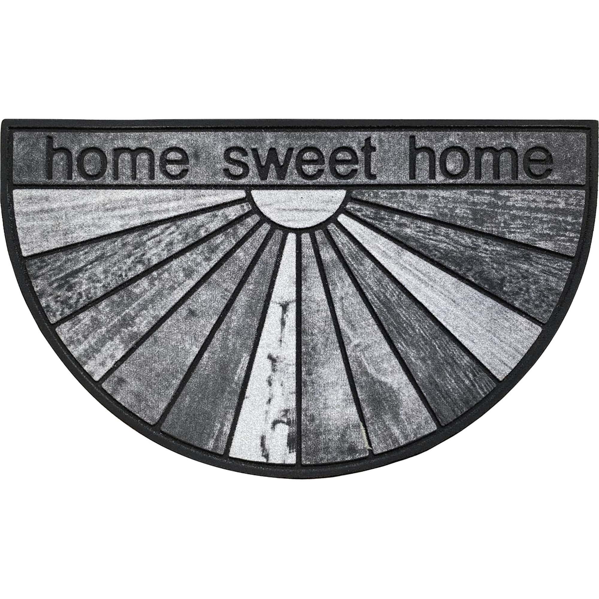 evideco-home-sweet-home-paillasson-demi-lune-gris-caoutchouc-76cm image 6