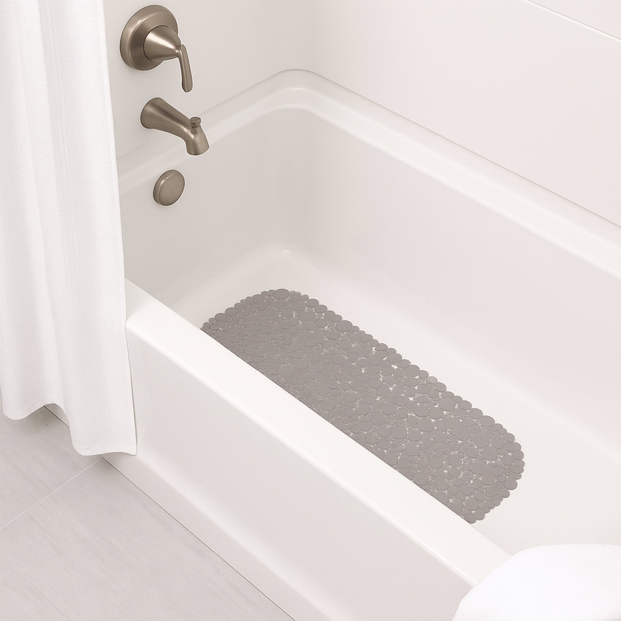 evideco-bubbles-tapis-de-baignoire-ovale-taupe-antid-rapant image 2