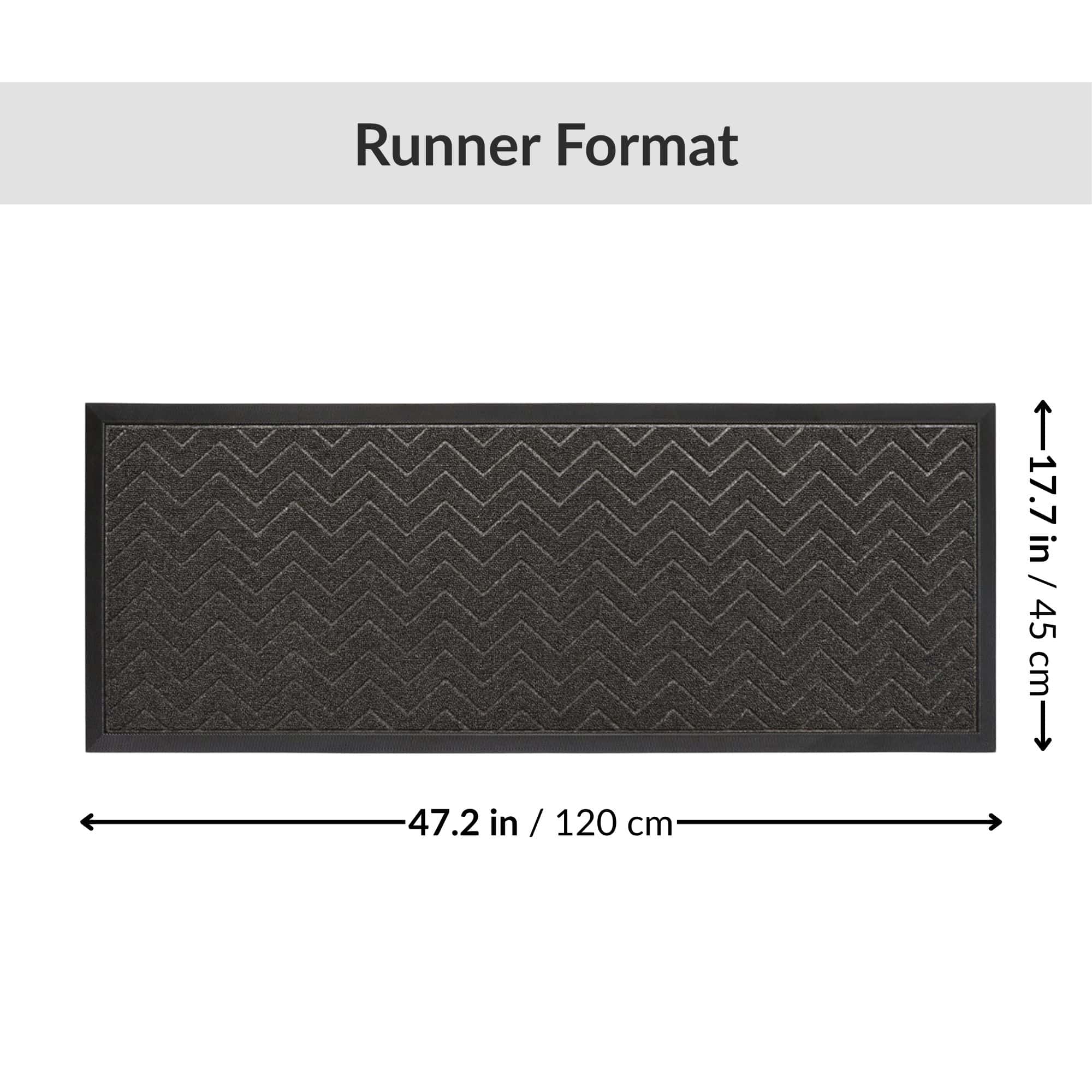 evideco-home-accessories-tapis-entr-e-gris-fonc-chevron-45x120 image 3