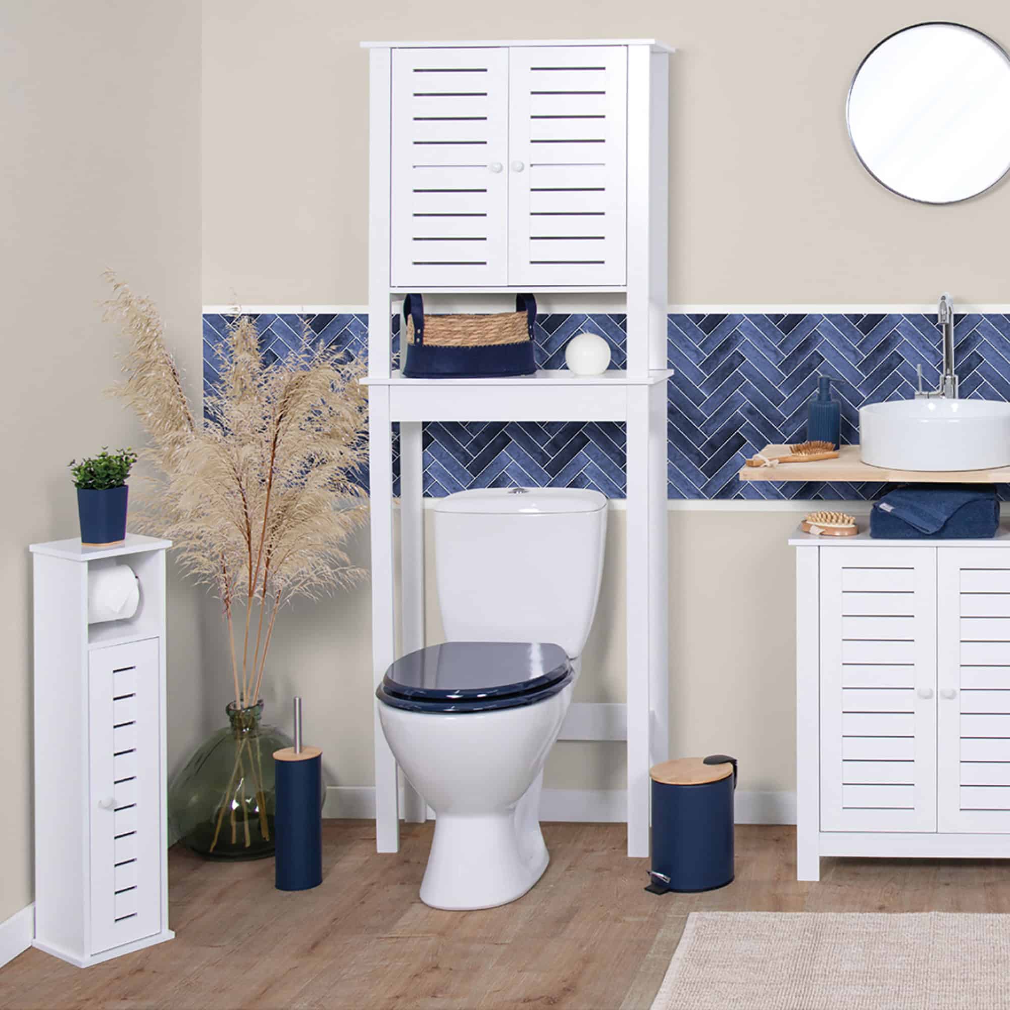 evideco-santorin-meuble-wc-blanc-papier-toilette-6-rouleaux image 6