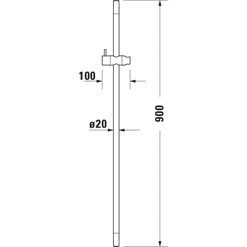 duravit-barre-de-douche-90-cm-dor-poli image 2