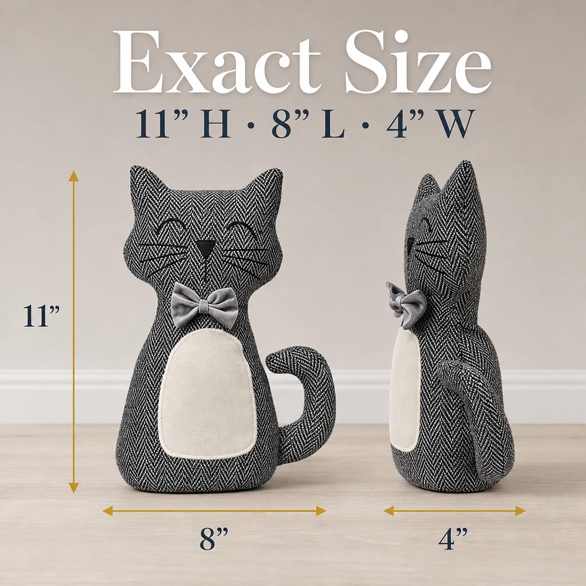 evideco-home-accessories-cale-porte-tissu-chat-lest-e-noir-blanc image 3
