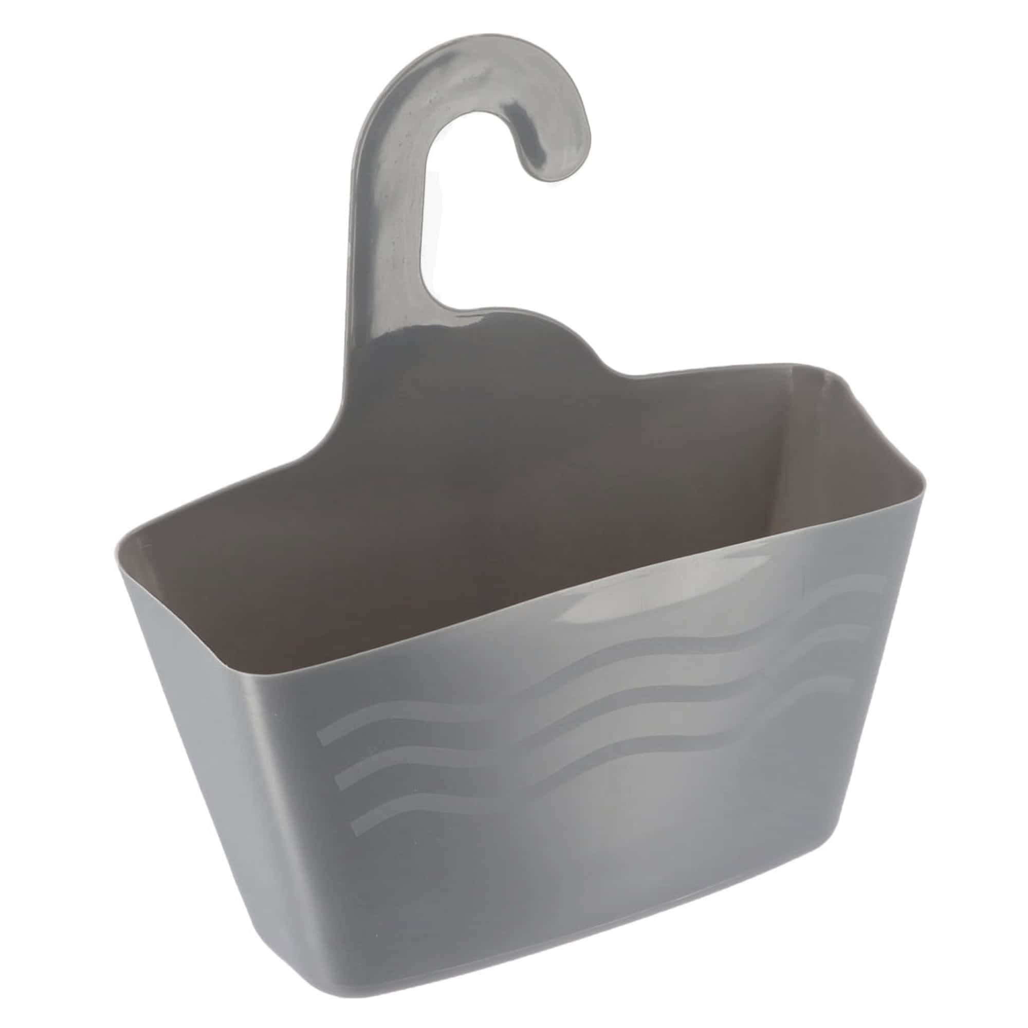 evideco-shower-accessories-panier-douche-suspendu-plastique-gris image 6