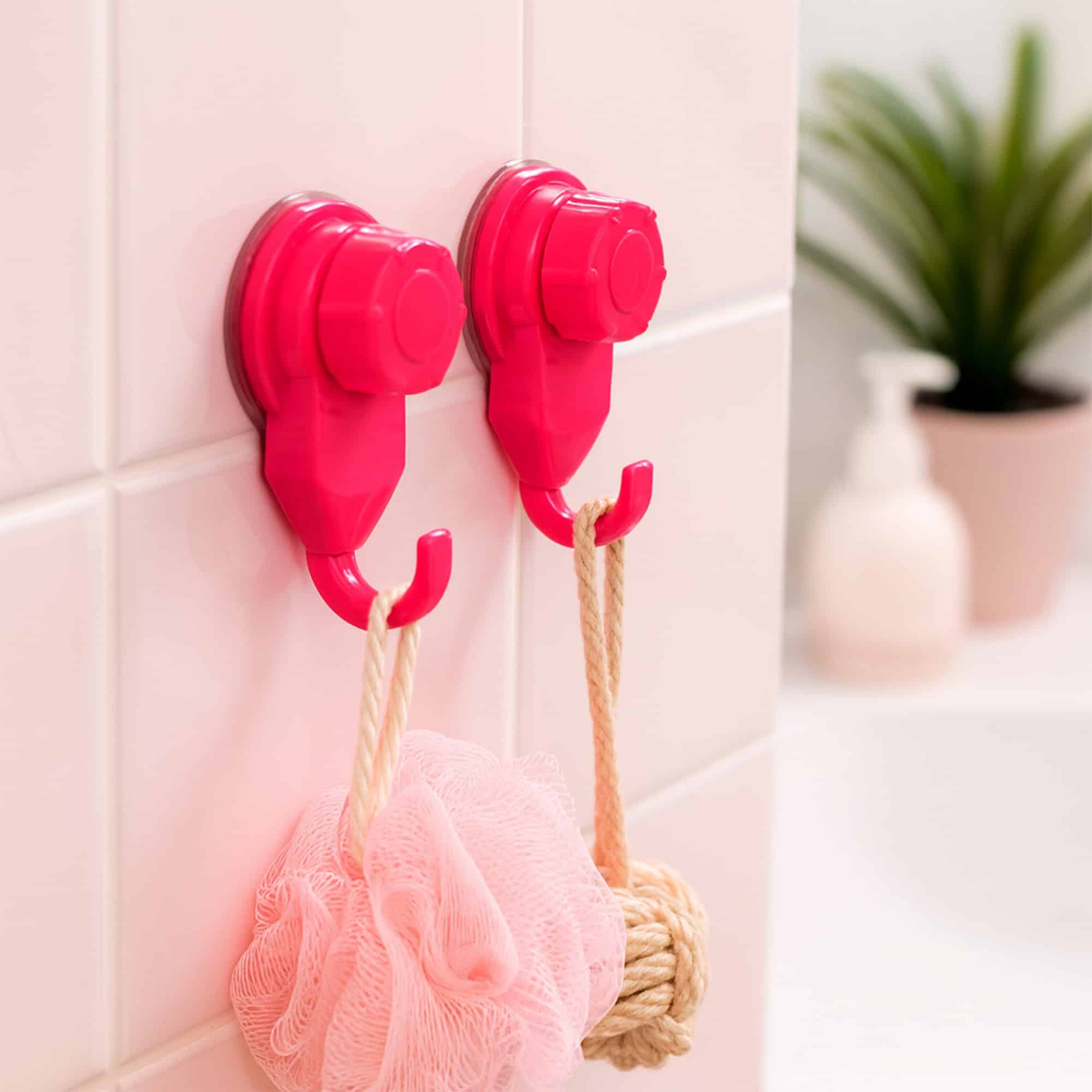 evideco-crochets-ventouse-rose-lot-de-2-crochet-salle-de-bain image 6