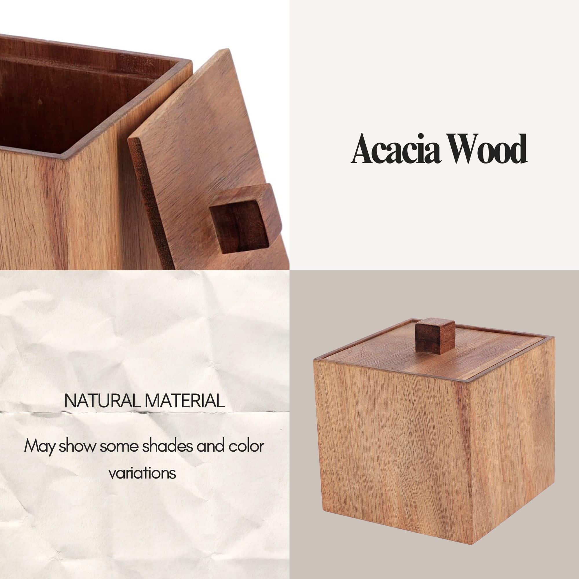 evideco-home-accessories-bo-te-rangement-bois-acacia-avec-couvercle image 6