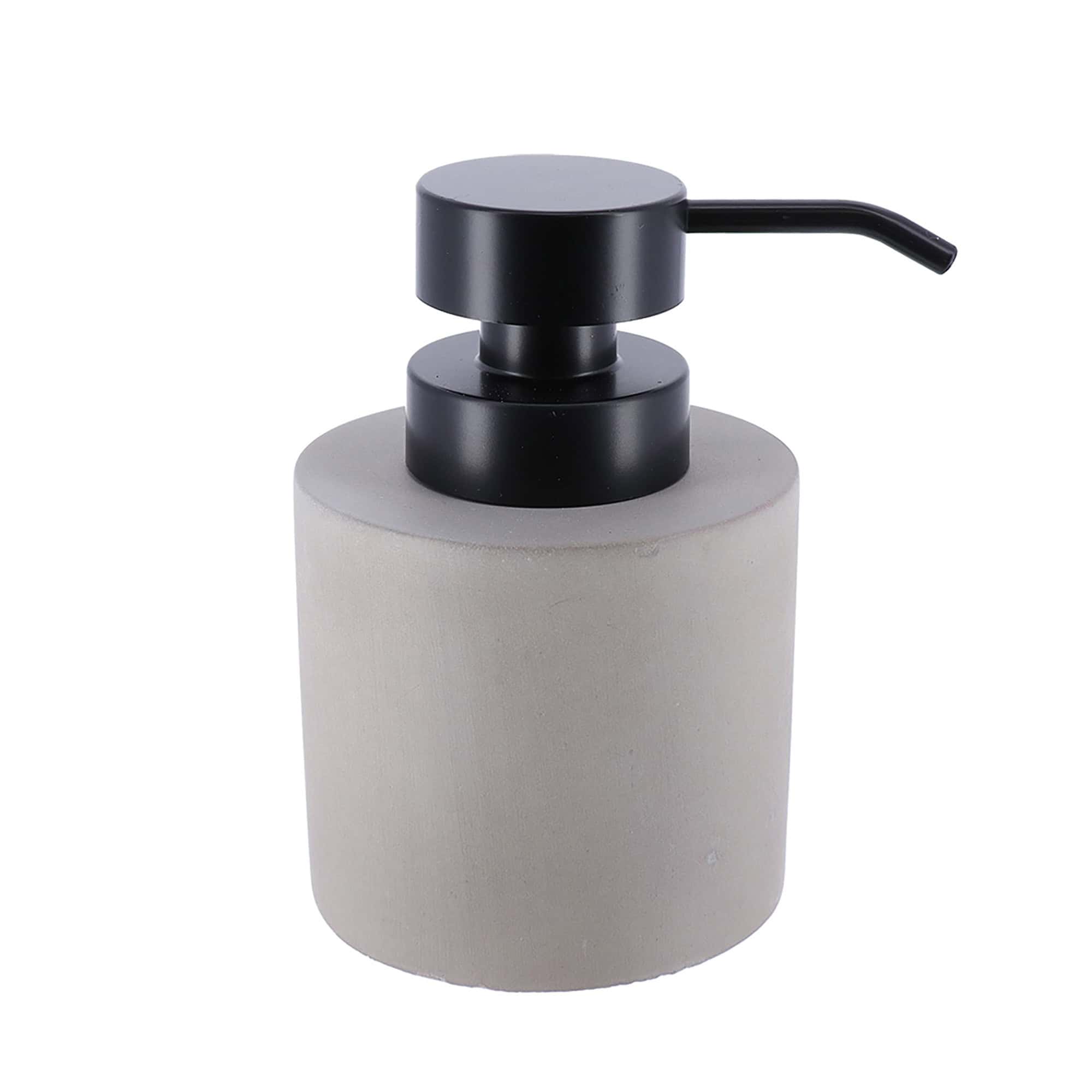 evideco-distributeur-savon-b-ton-gris-pompe-noire-300ml-rechargeable image 8