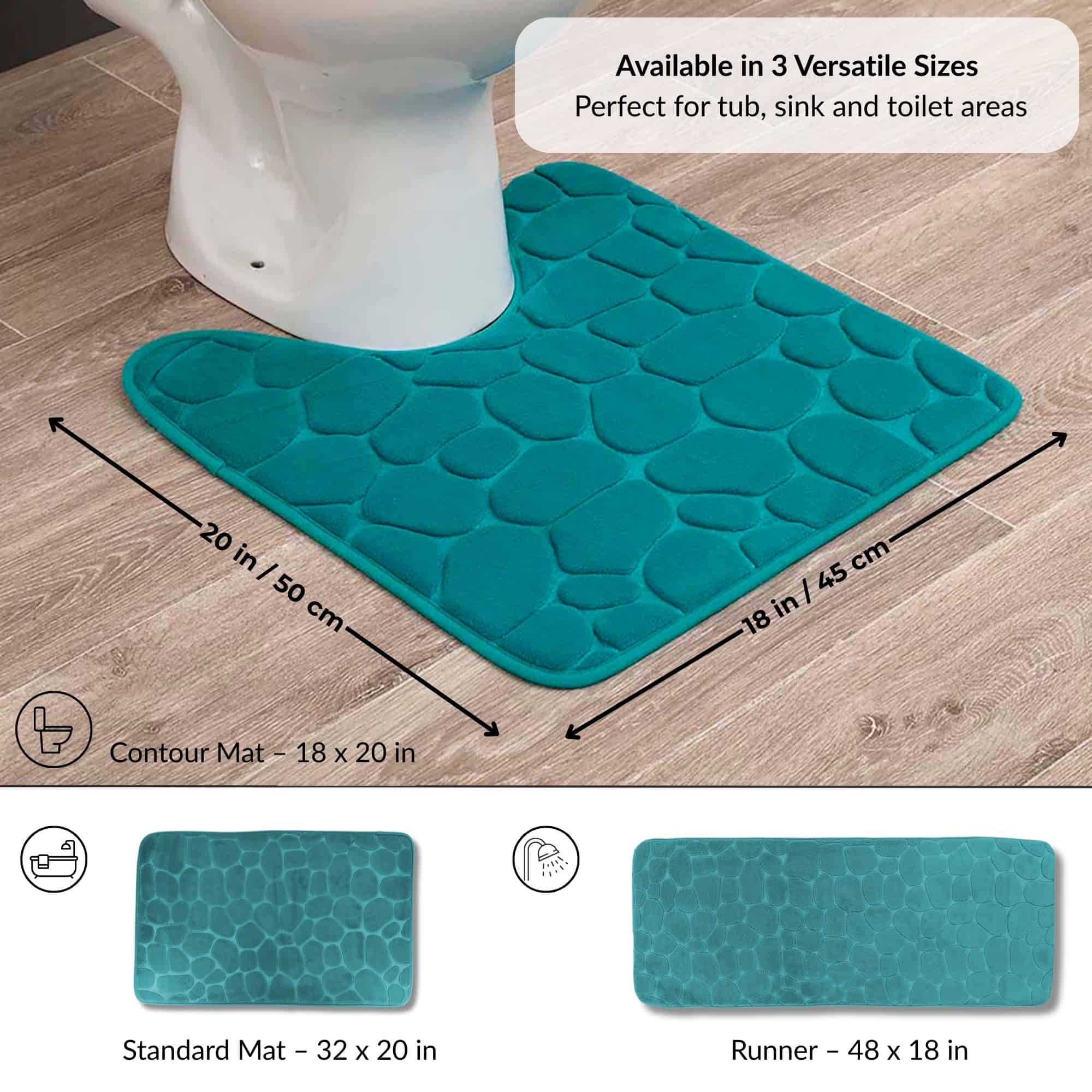evideco-tapis-contour-wc-bleu-paon-mousse-galets-18x20 image 5