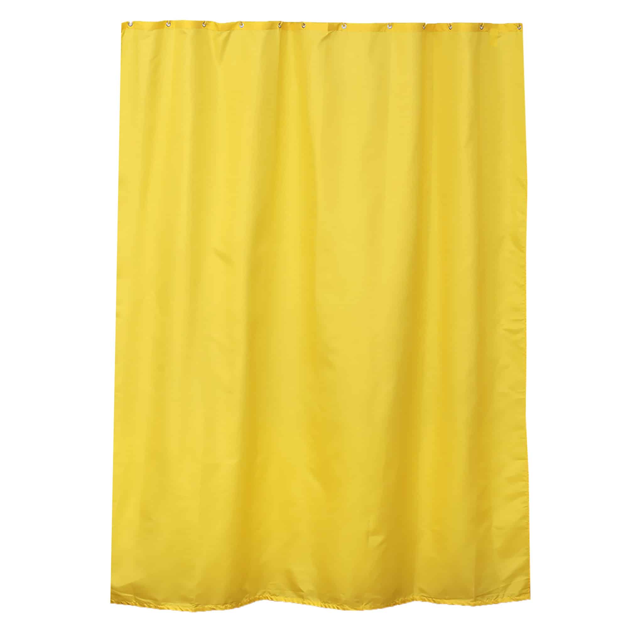 evideco-rideau-de-douche-jaune-extra-long-polyester-200x180-cm image 5