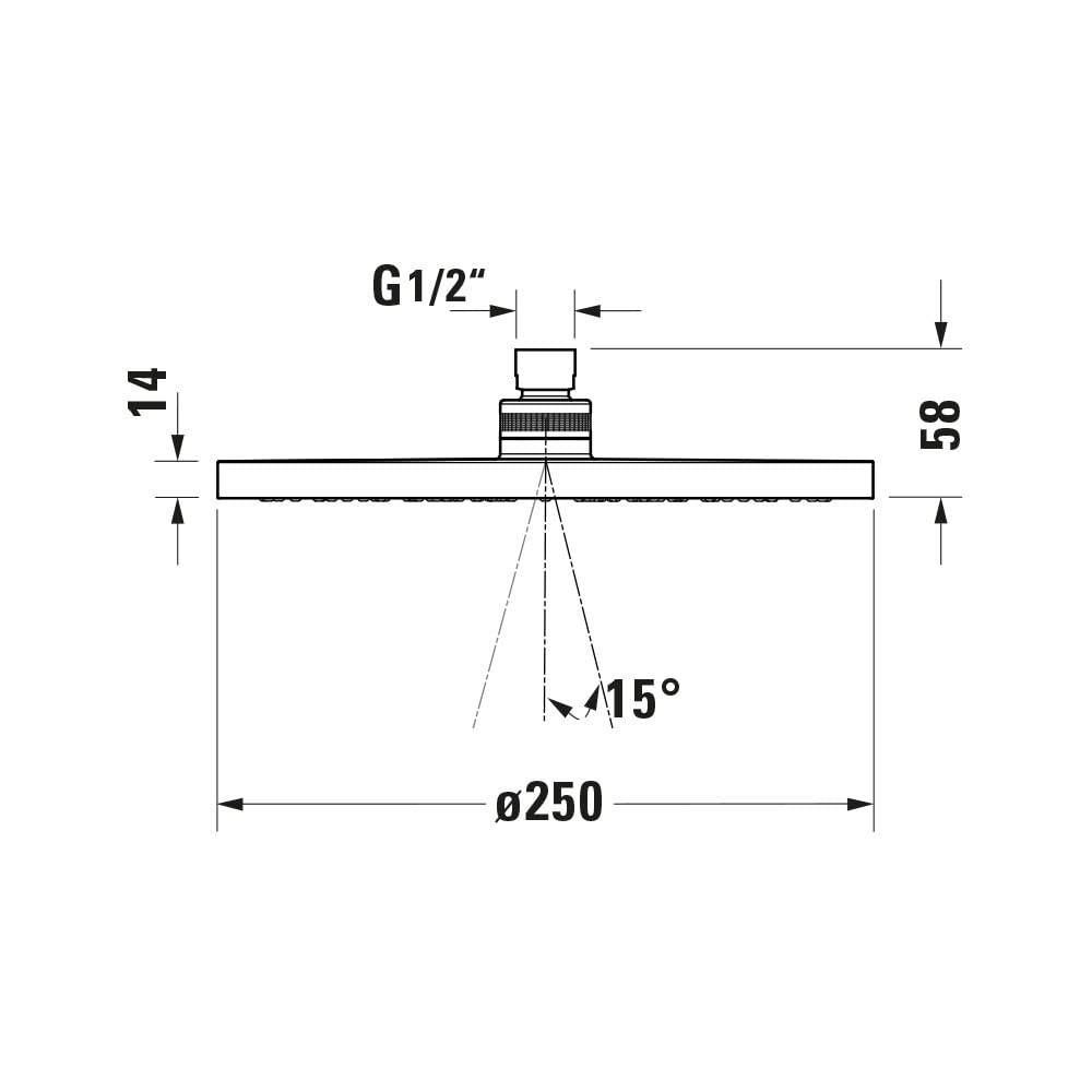 duravit-universal-pomme-de-douche-250-mm-noir-mat-jet-rain image 5