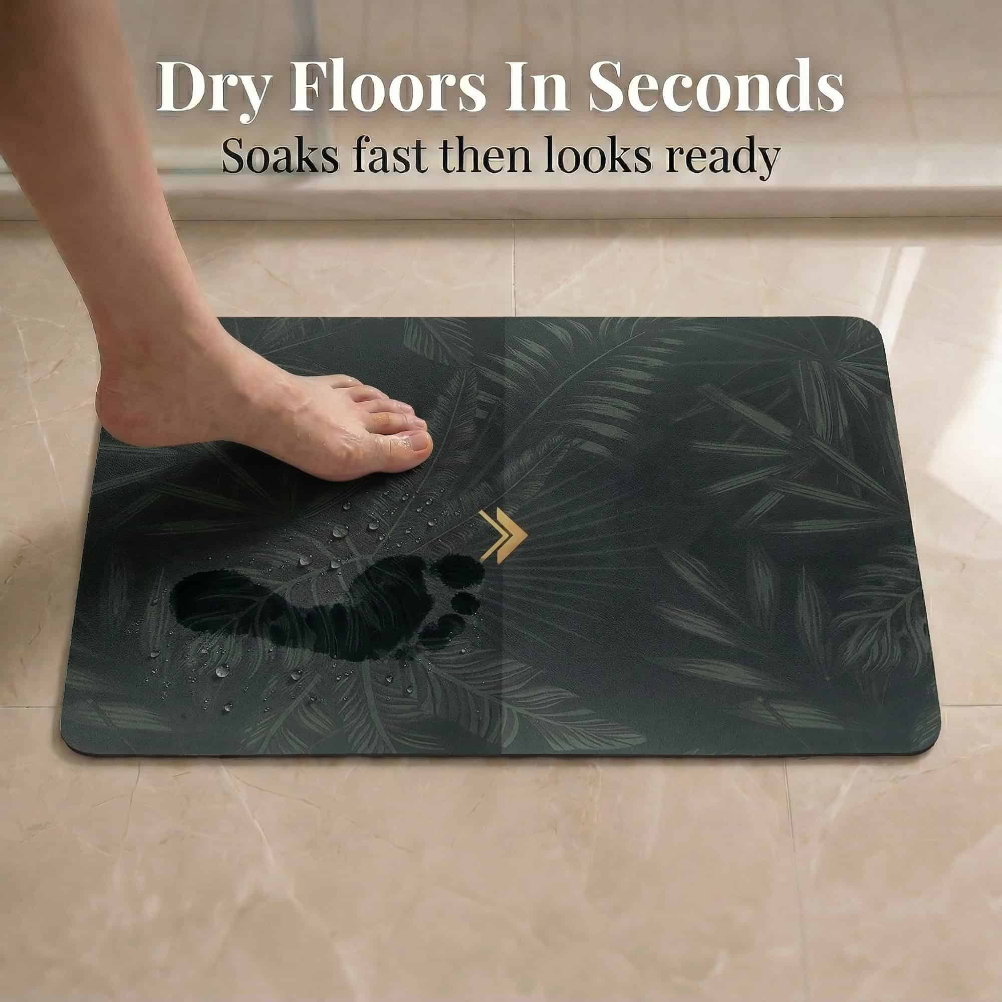 evideco-tropical-night-tapis-de-bain-24x18-vert-ultra-absorbant image 3