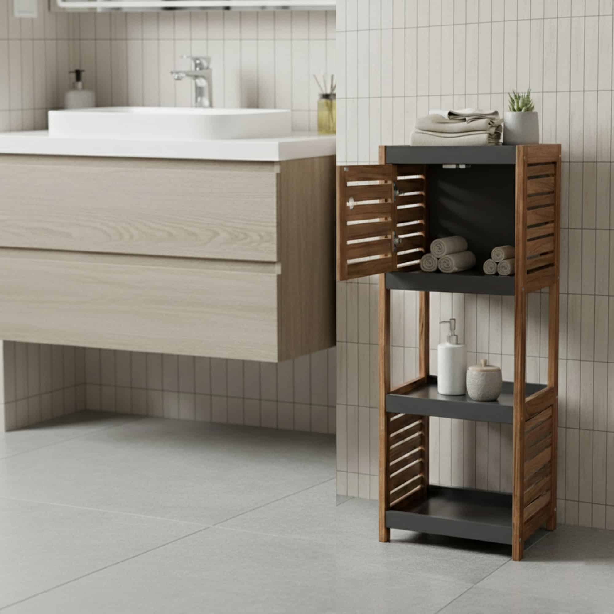 evideco-meuble-salle-de-bain-marron-gris-elements image 2