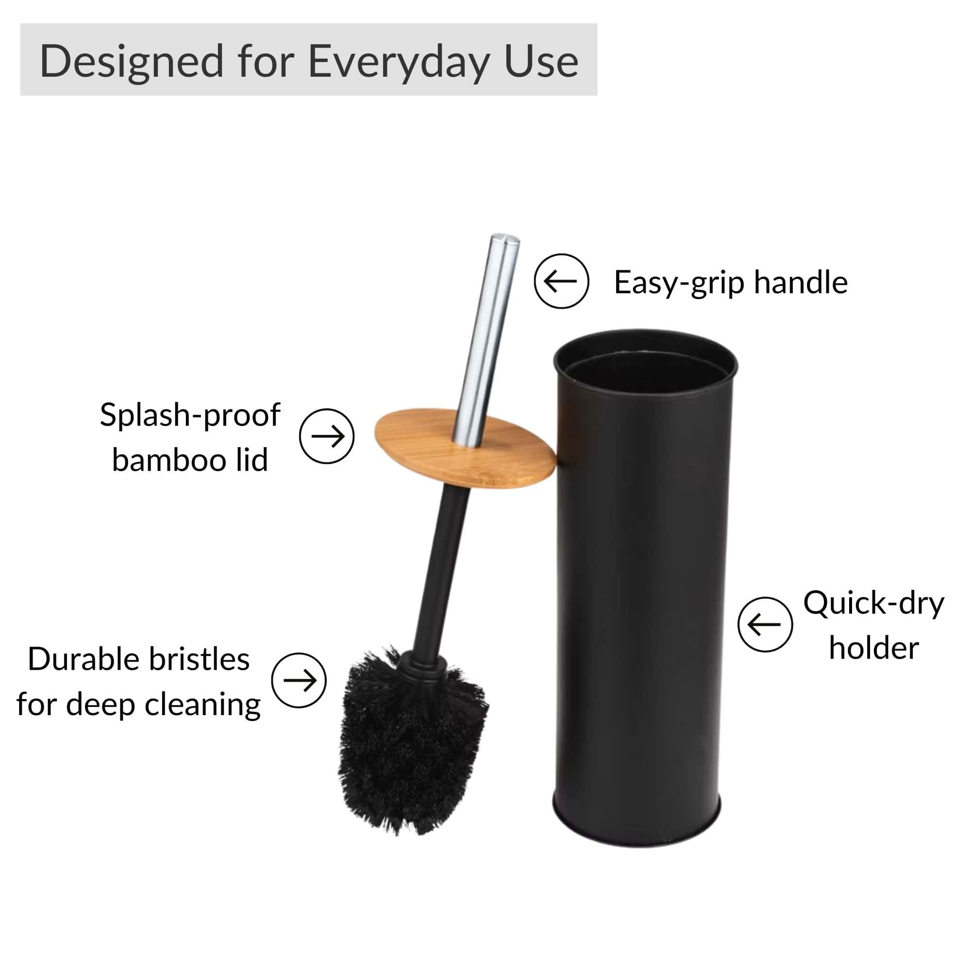 evideco-toilet-seats-brosse-wc-noir-m-tal-couvercle-bambou image 5