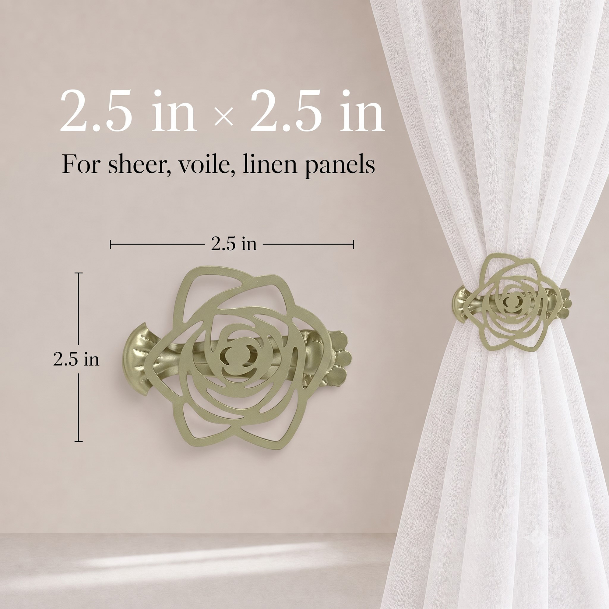 evideco-home-accessories-pince-rideau-champagne-dor-lot-de-2-sans-per-age image 5