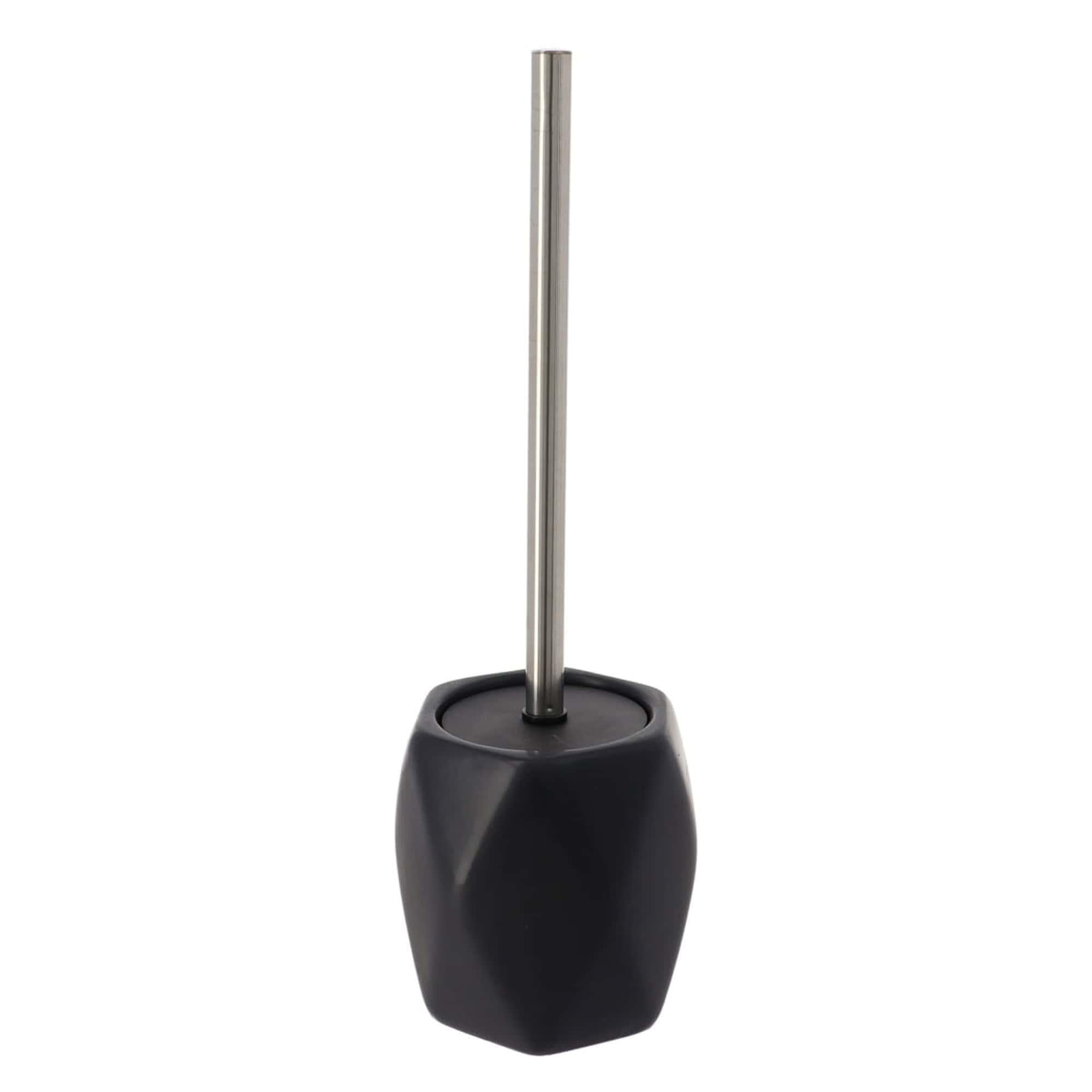 evideco-diamond-brosse-wc-noire-gr-s-avec-support-hexagonal image 6