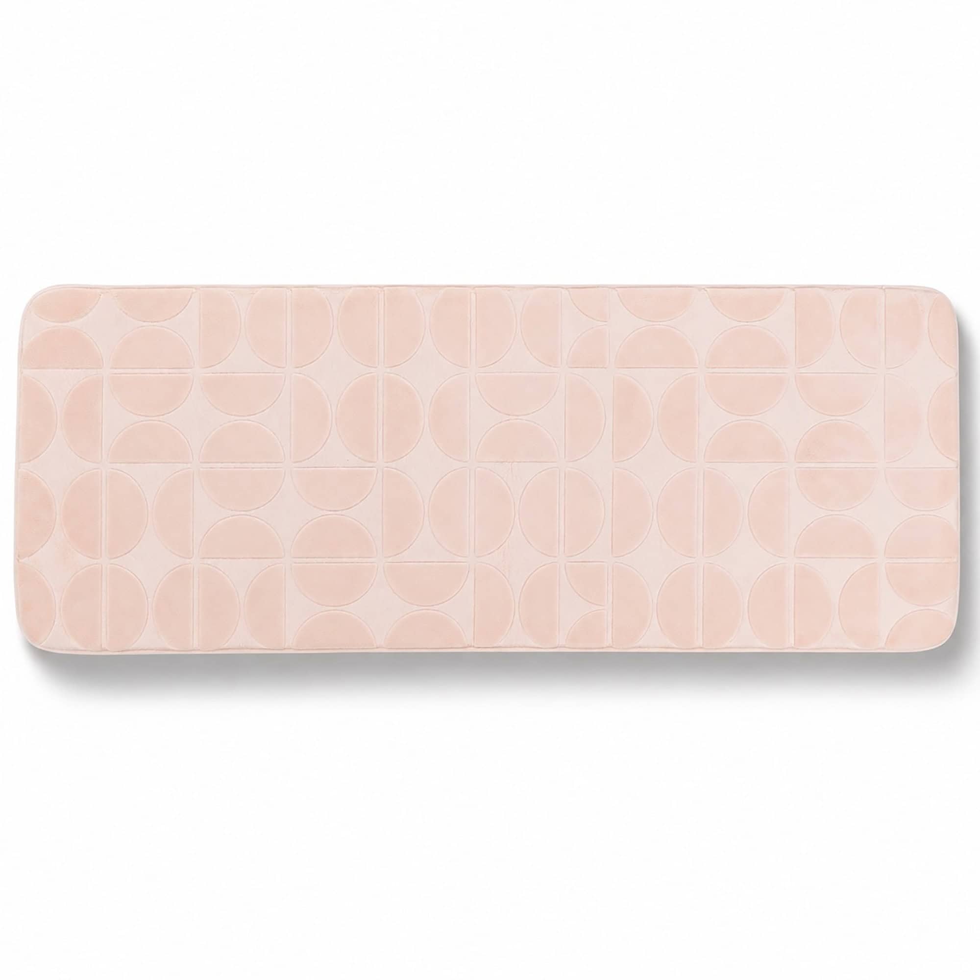 evideco-demi-lune-tapis-de-bain-rose-45x120-mousse-m-moire image 8