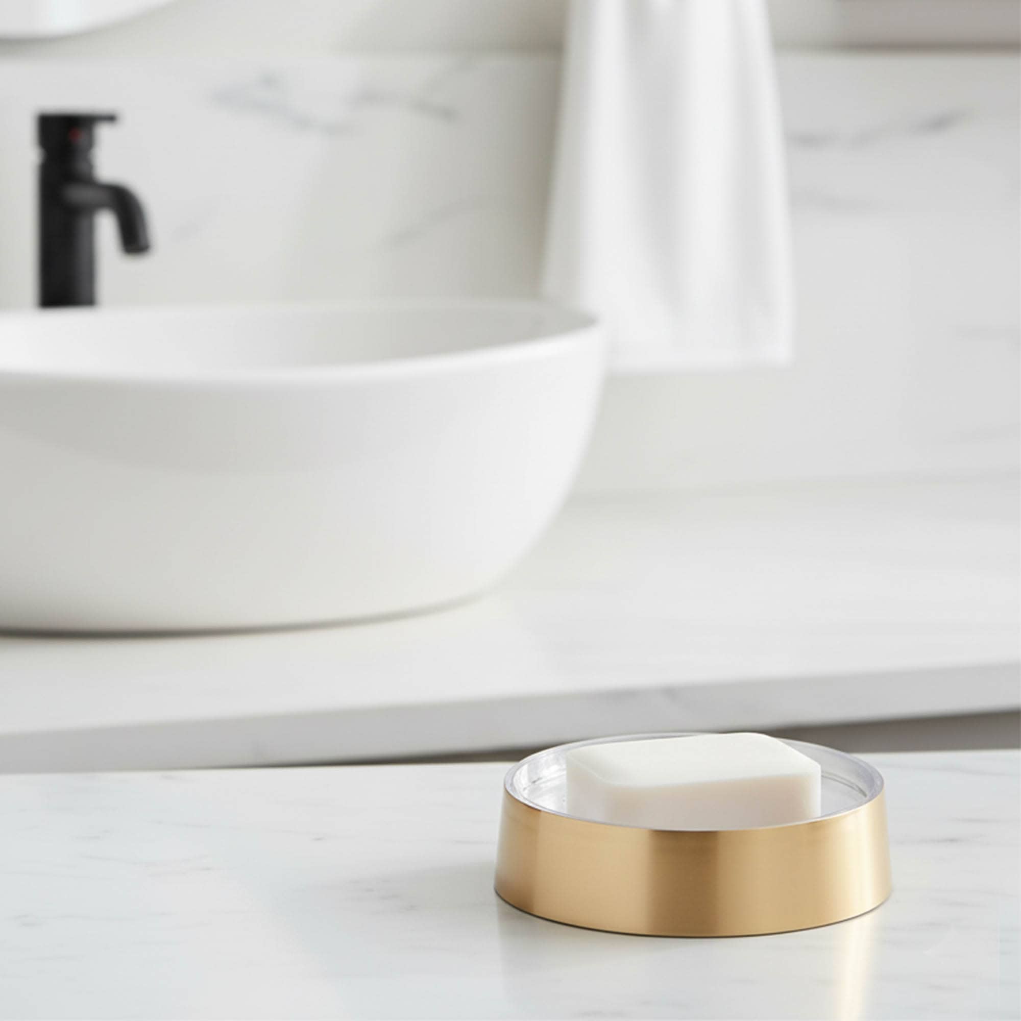 evideco-golden-porte-savon-dor-bross-coupelle-or image 2