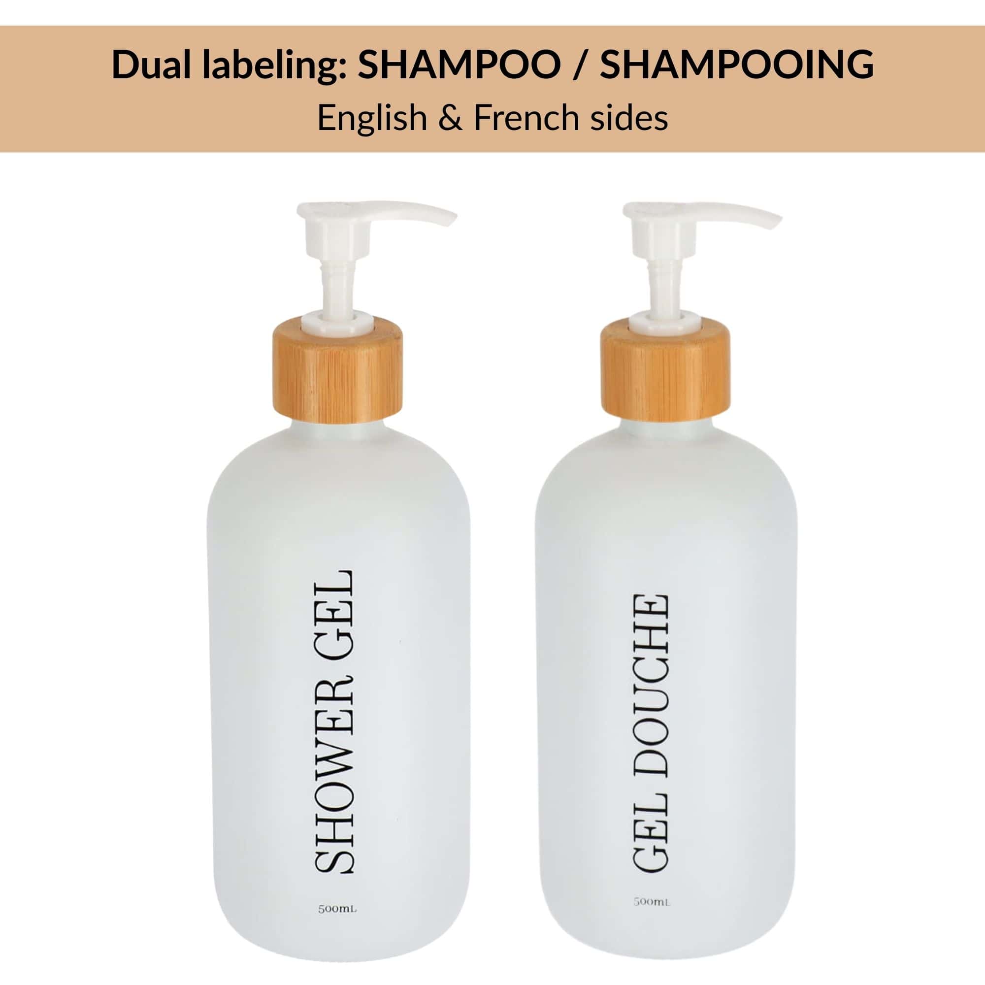 evideco-shower-accessories-distributeur-savon-blanc-mat-500-ml image 3