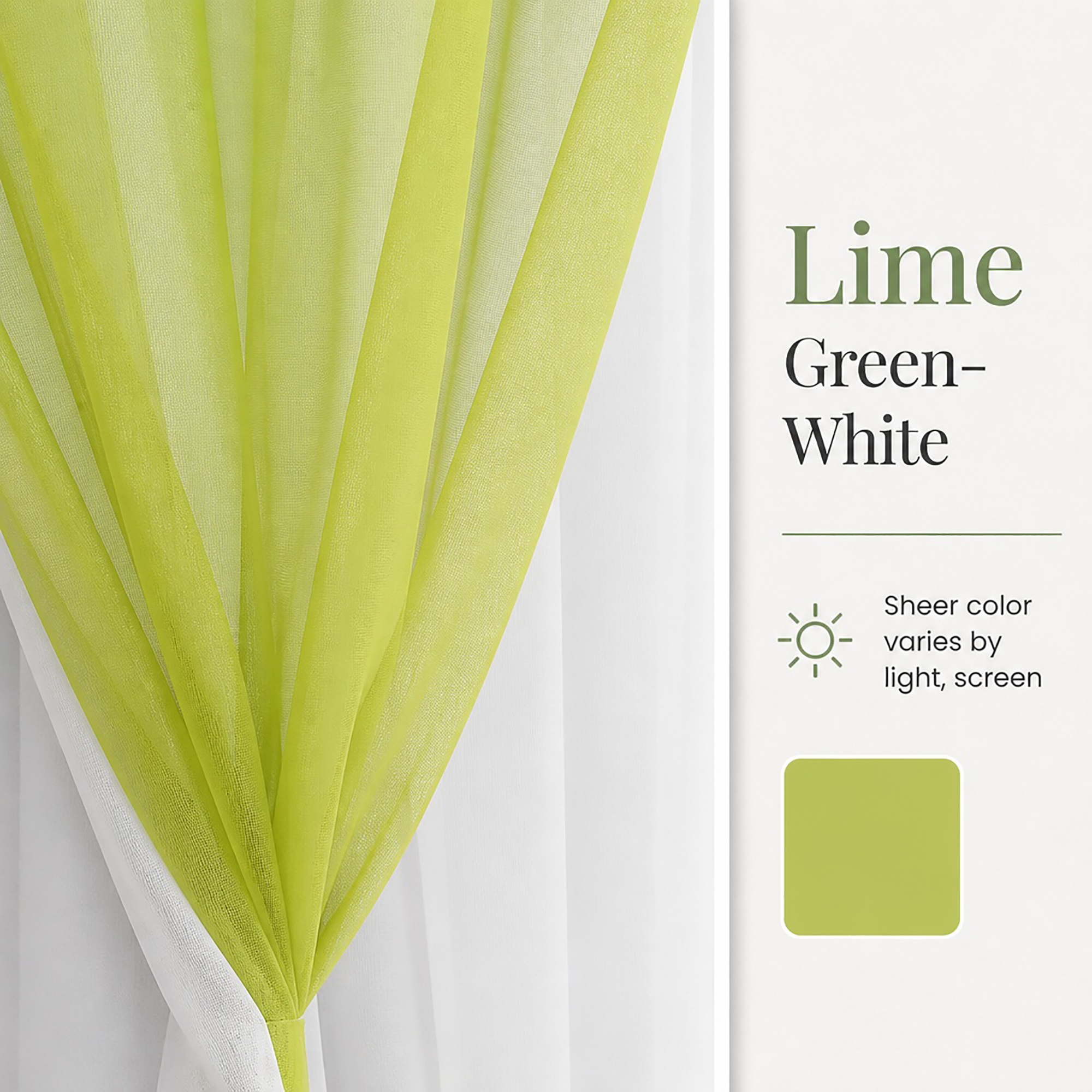 evideco-home-accessories-voilage-vert-lime-blanc-95x55-pouces image 5