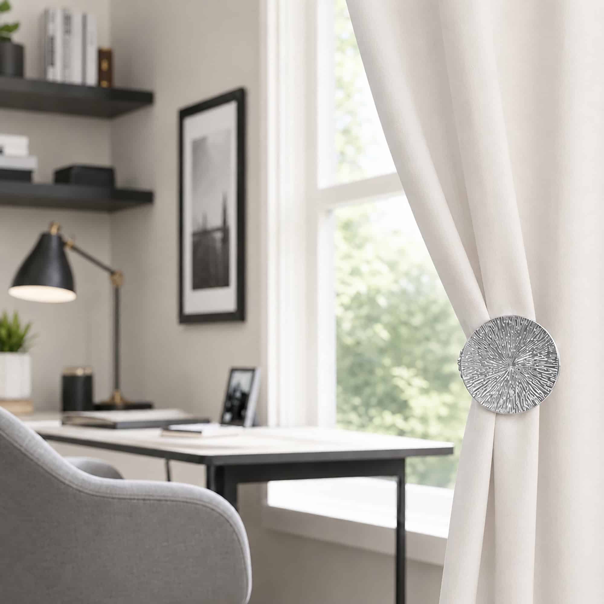 evideco-home-accessories-lot-2-embrasses-rideaux-m-tal-chrom-rond image 7