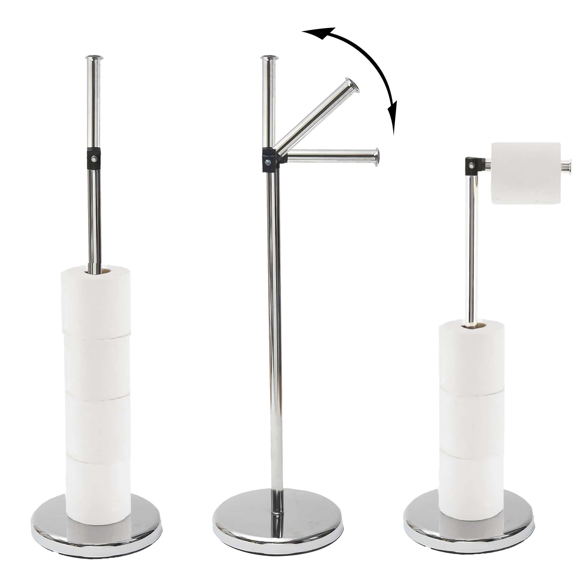 evideco-porte-papier-toilette-chrome-sur-pied-bras-pliable-r-serve image 5