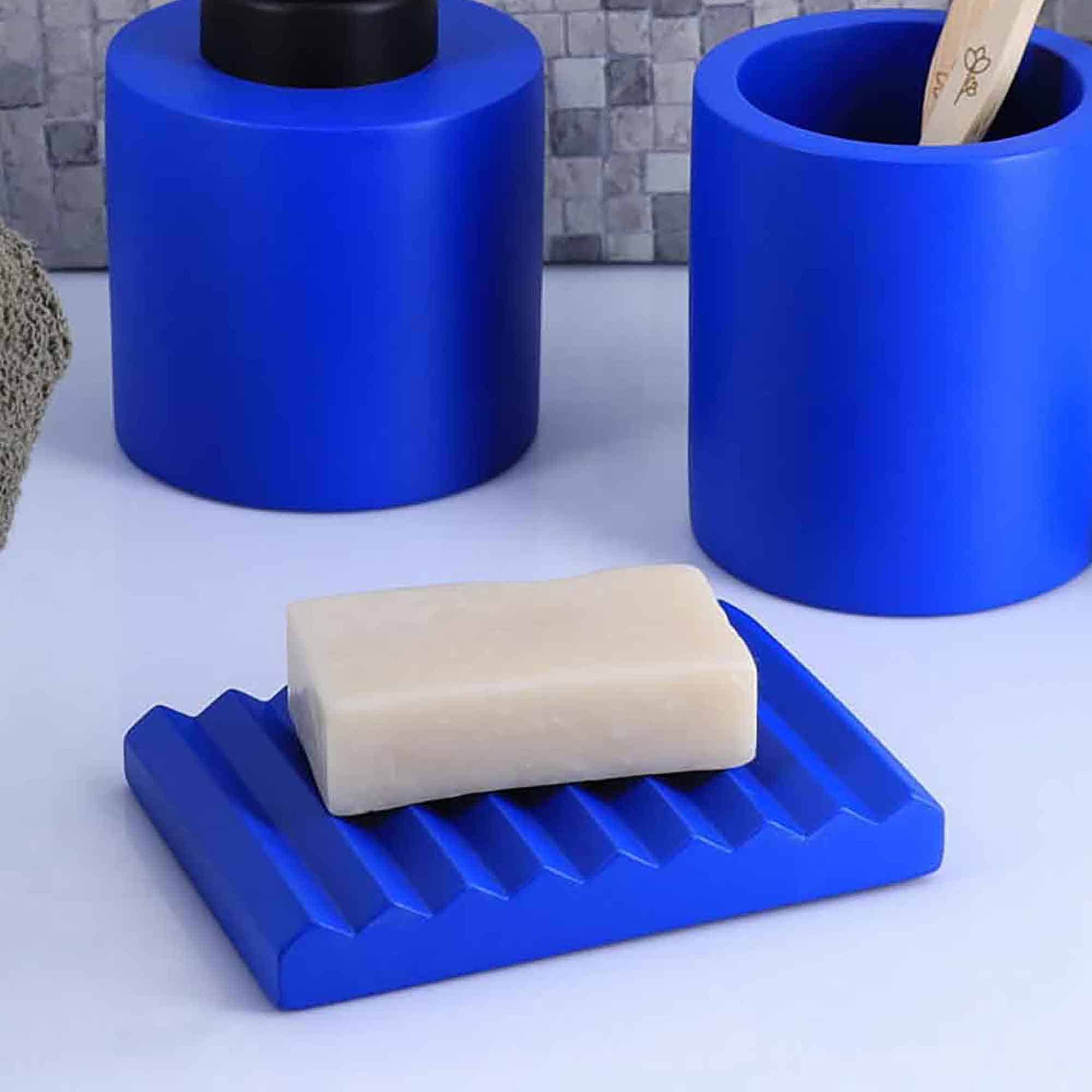 evideco-cement-porte-savon-b-ton-bleu-rainur image 2