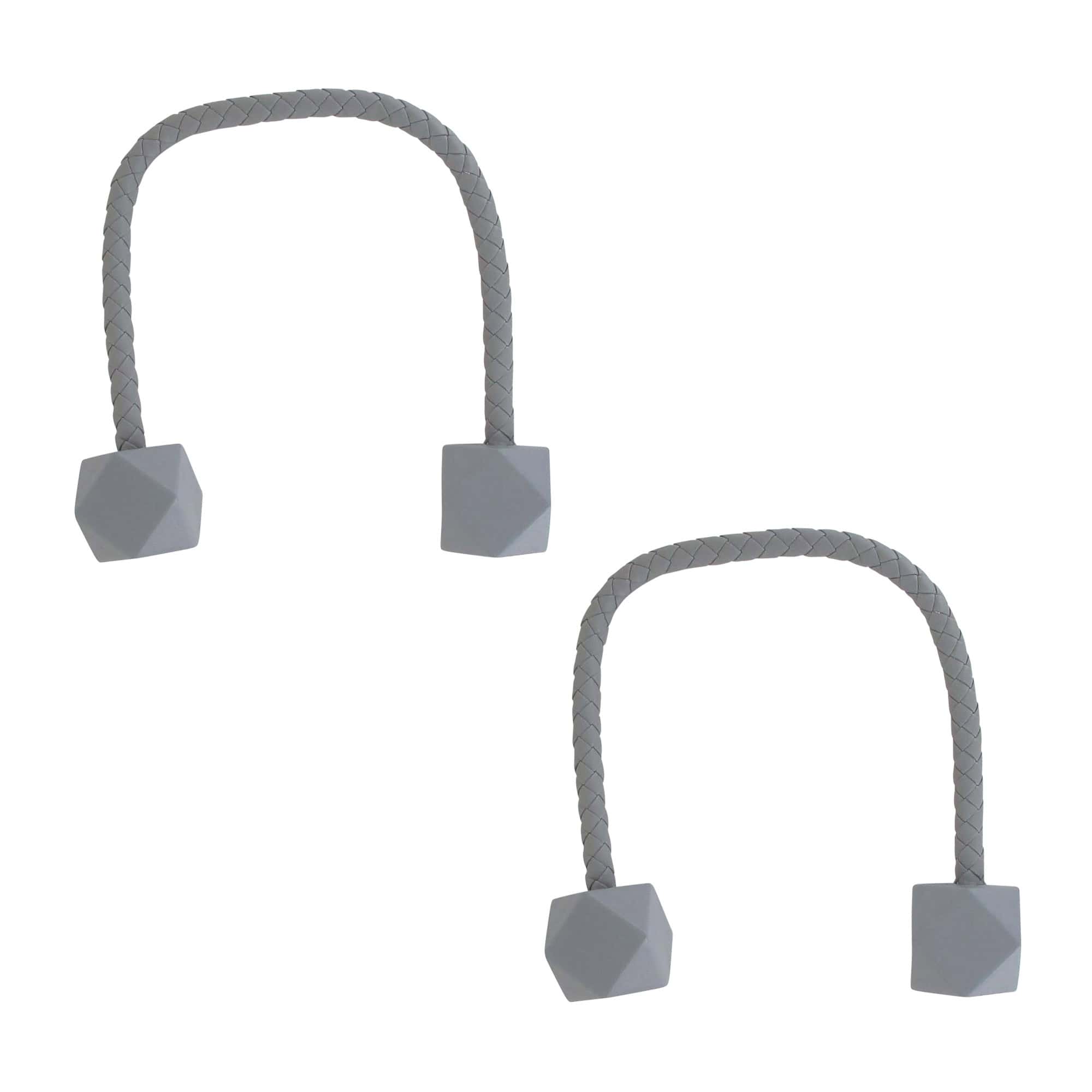 evideco-home-accessories-lot-2-embrasses-rideaux-gris-flexibles image 1