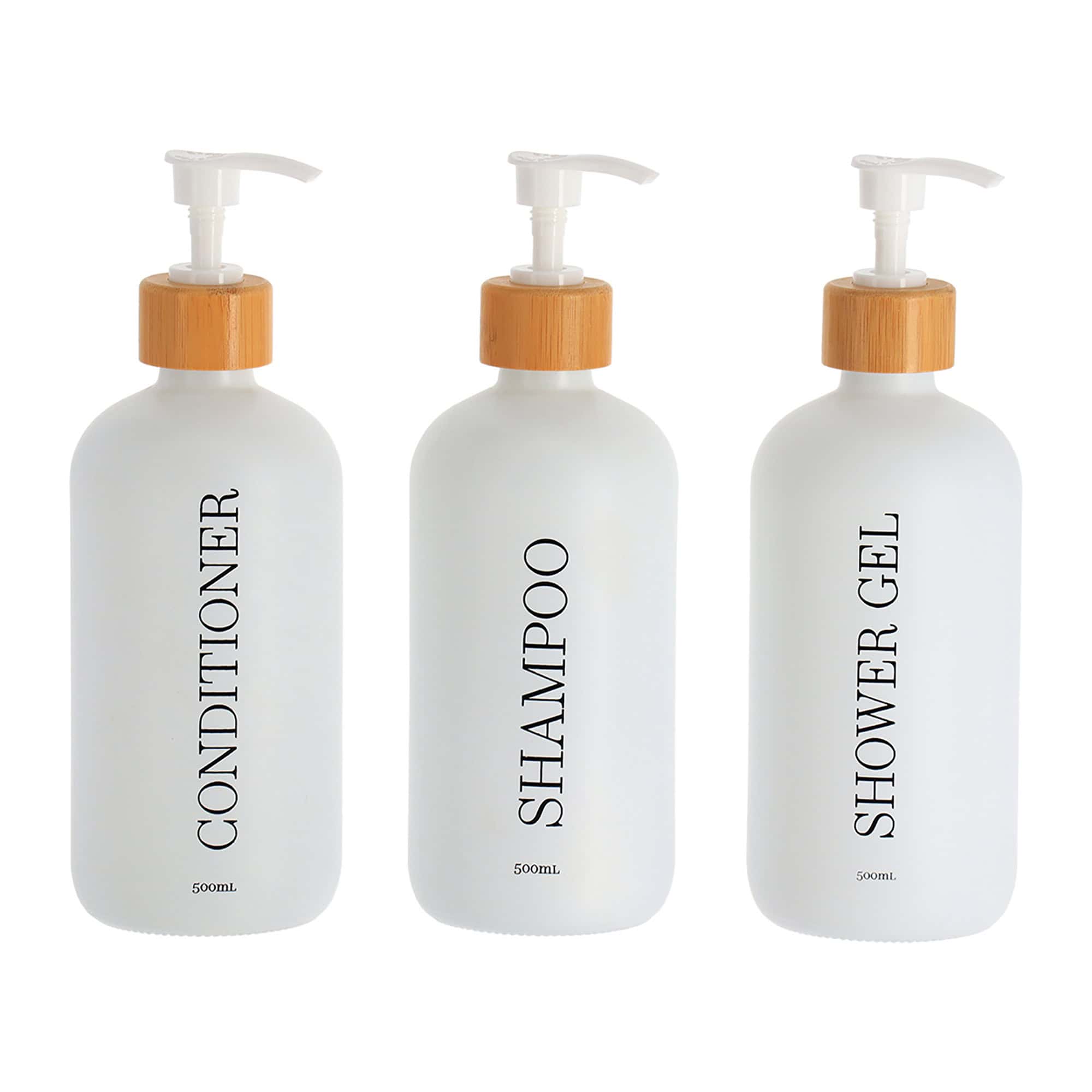 evideco-distributeur-savon-douche-blanc-lot-3x500ml-bambou image 8