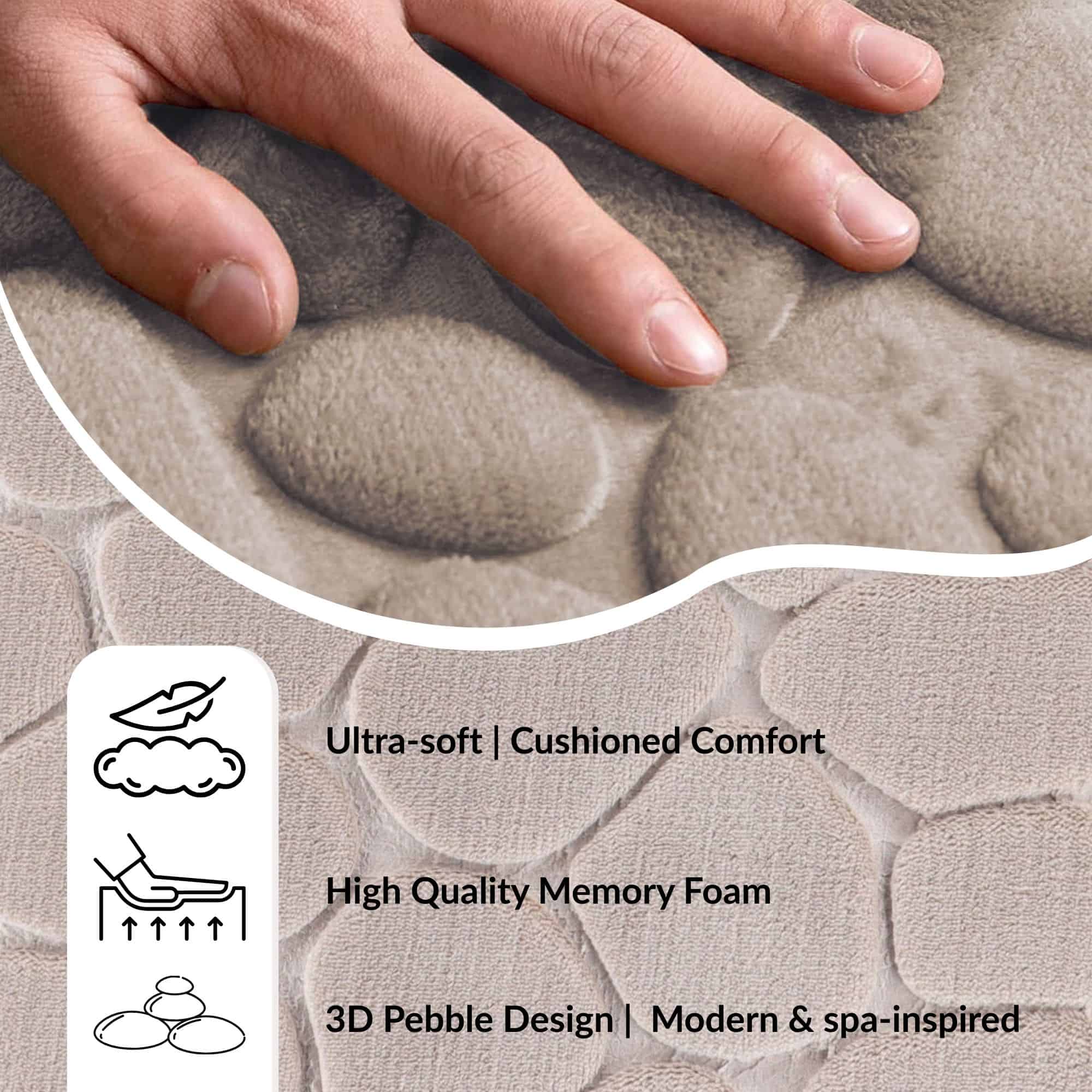 evideco-tapis-de-bain-m-moire-taupe-galets-81x51-cm image 5