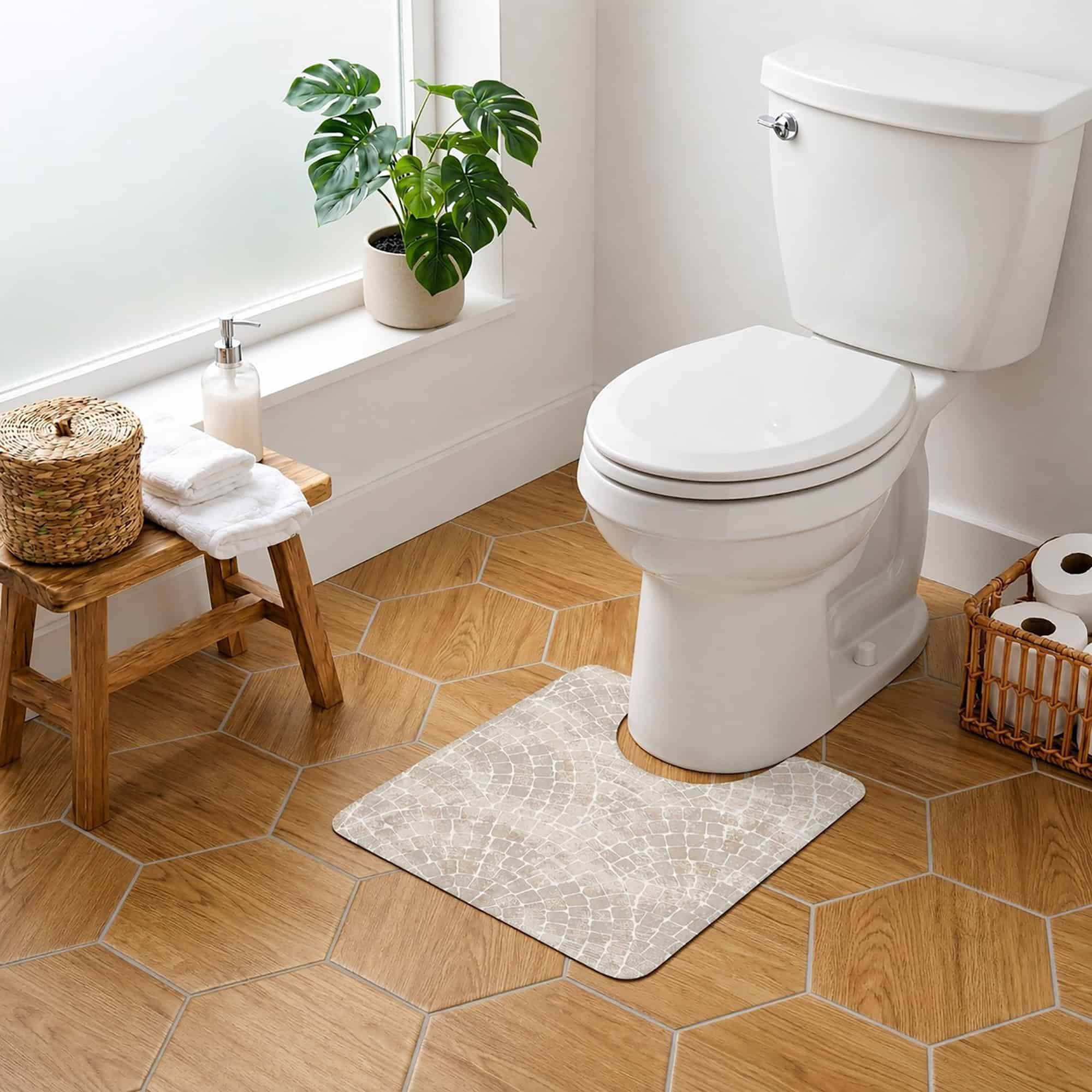 evideco-mosa-que-tapis-contour-wc-pierre-45x50-cm image 1