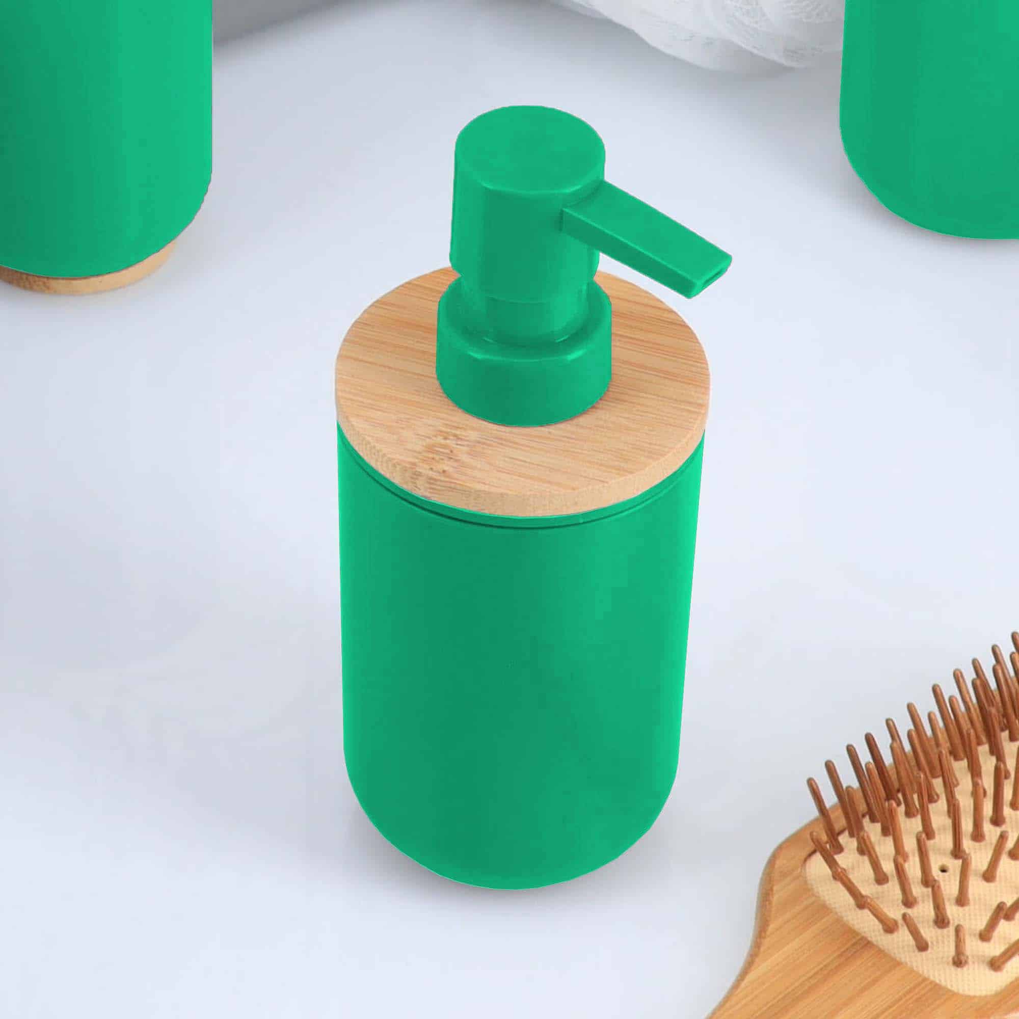 evideco-padang-distributeur-savon-vert-bambou-300-ml image 3