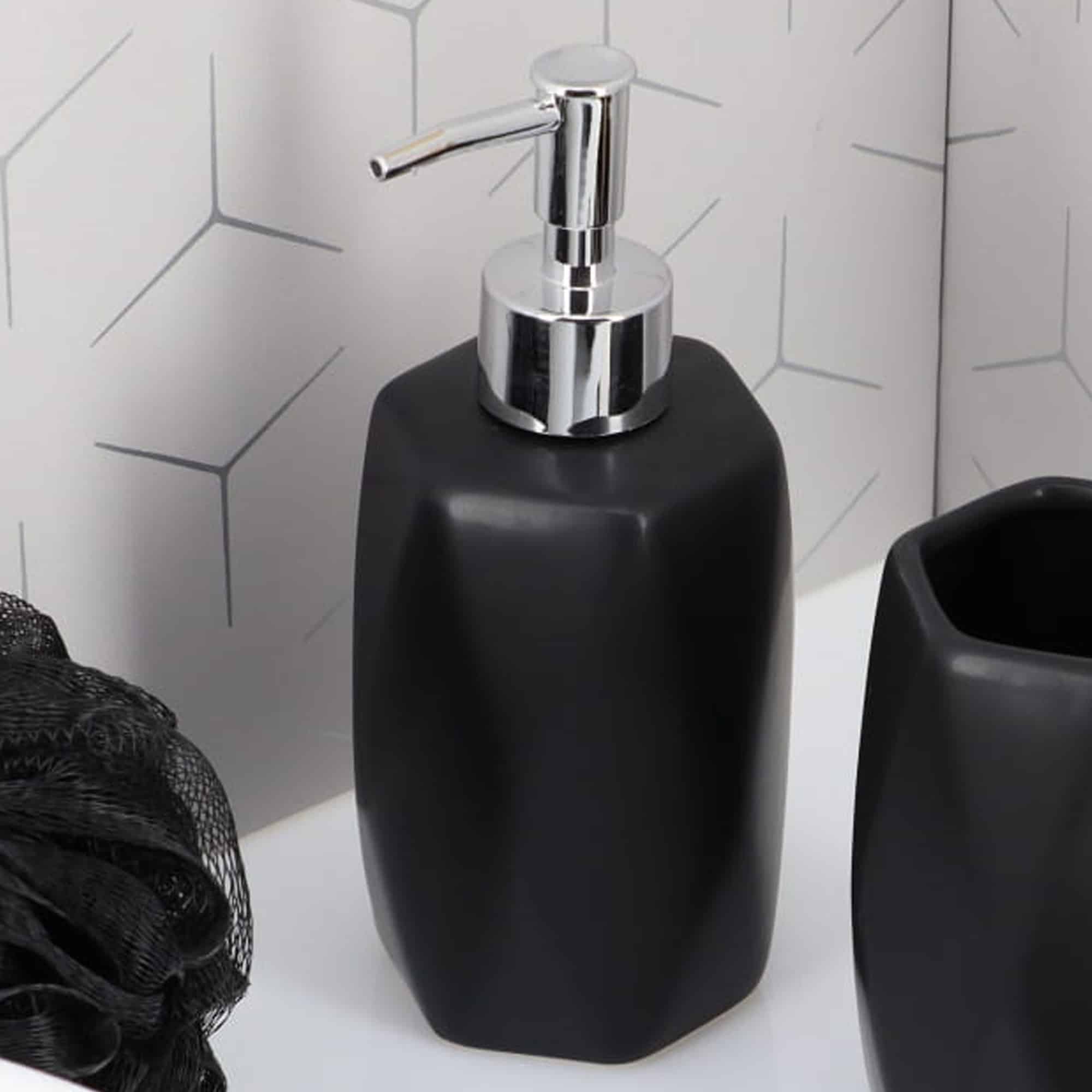 evideco-bathroom-accessories-distributeur-savon-noir-diamond-gr-s image 4