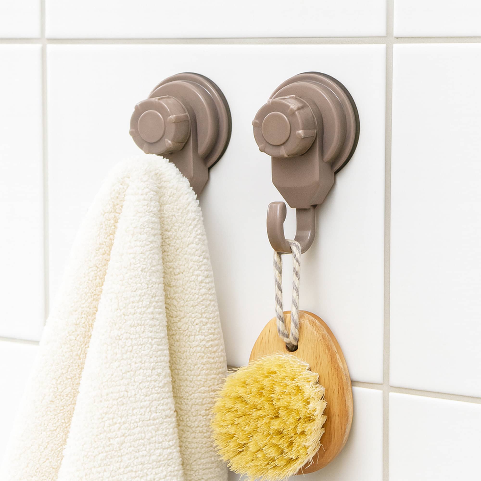 evideco-crochets-ventouse-beige-lot-de-2-sans-per-age-douche image 4