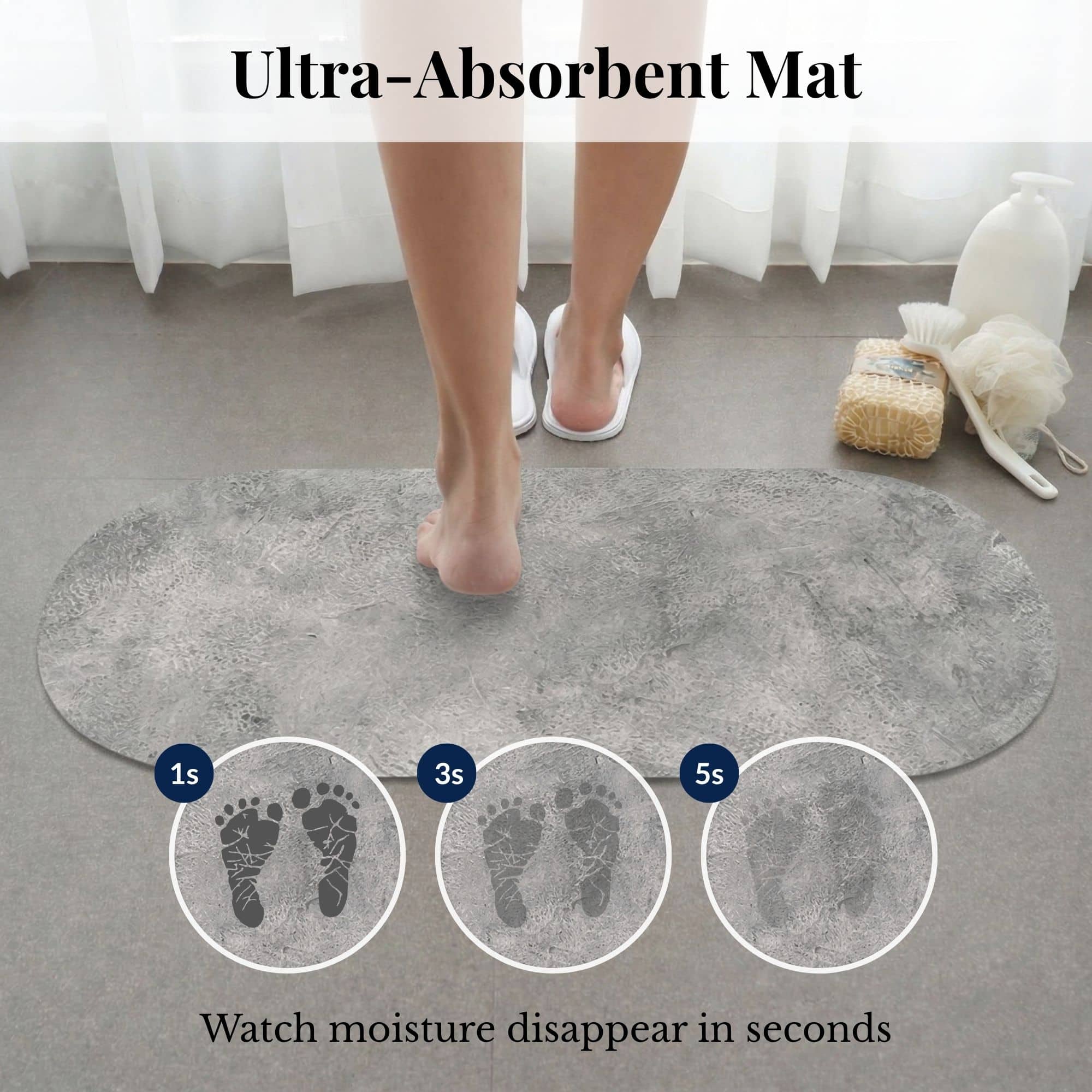 evideco-urban-concrete-runner-40x18-tapis-de-bain-gris-absorbant image 3