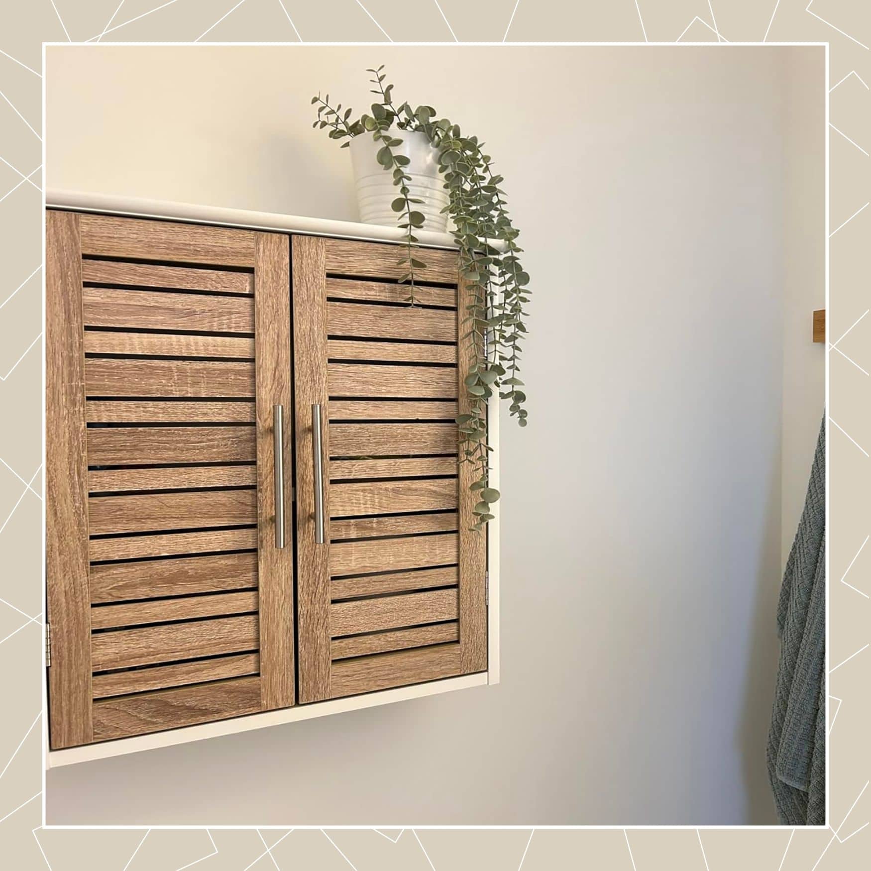 evideco-stockholm-armoire-murale-salle-de-bain-blanche-2-portes image 6