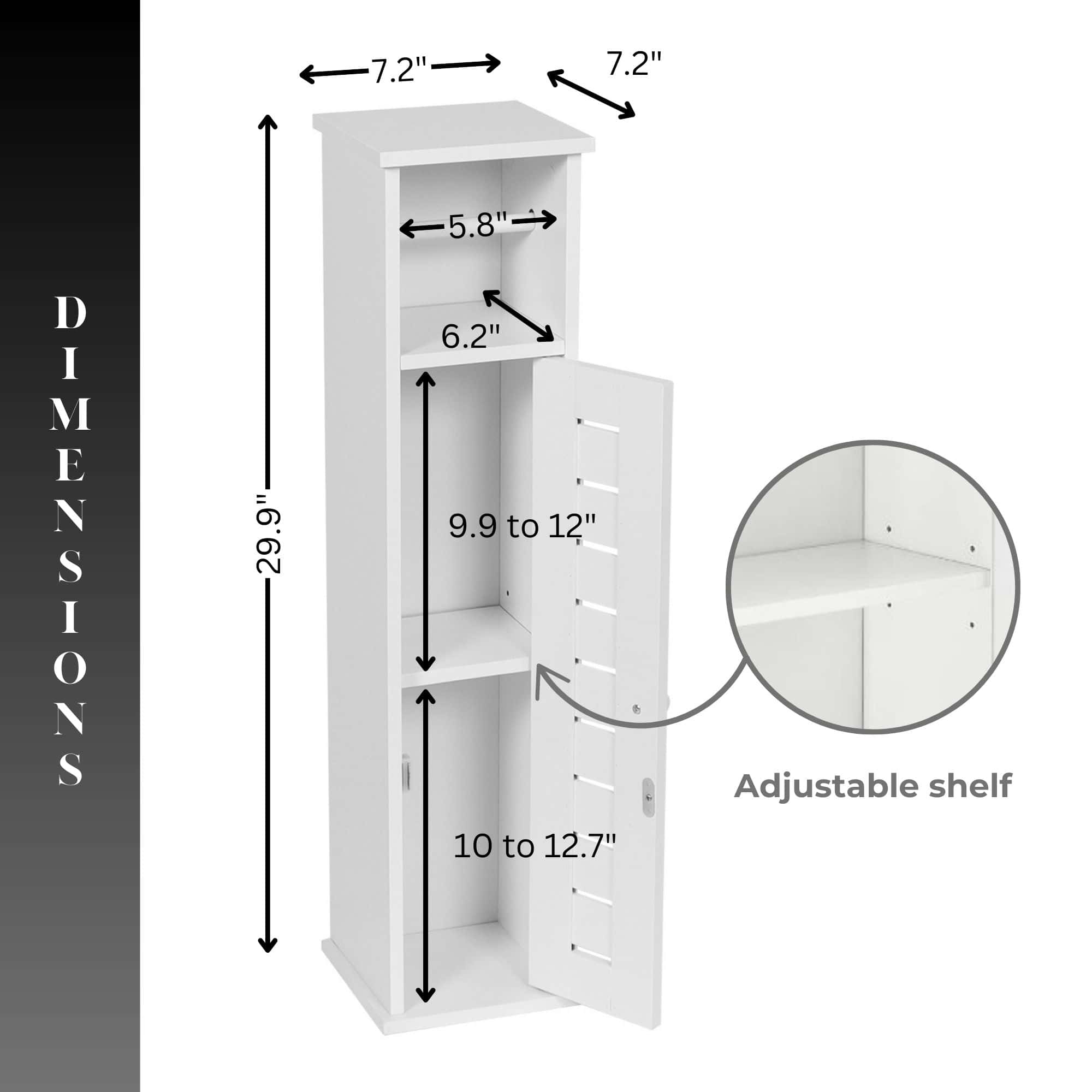 evideco-santorin-meuble-wc-blanc-papier-toilette-6-rouleaux image 4