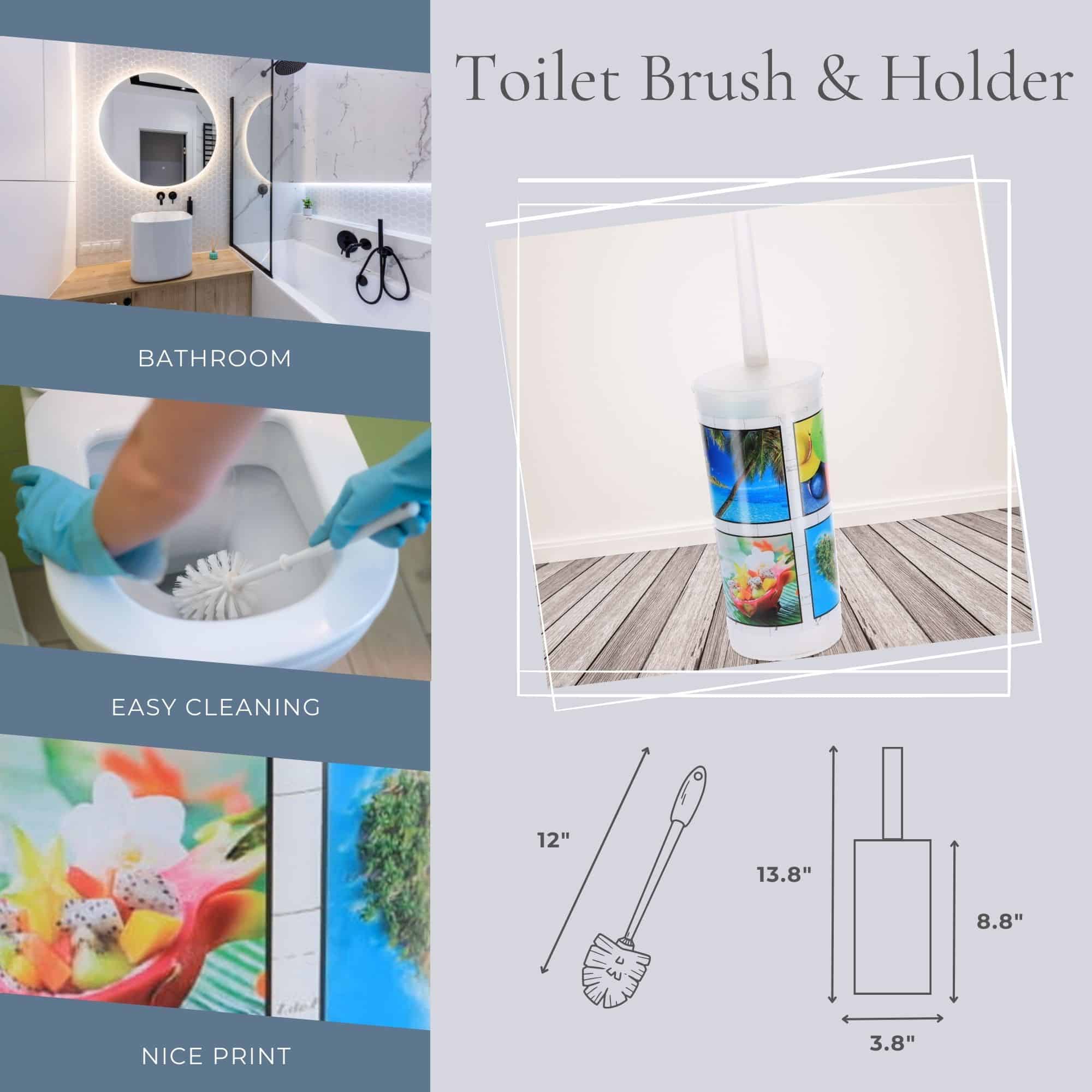 evideco-island-brosse-wc-motif-tropical-plastique image 3