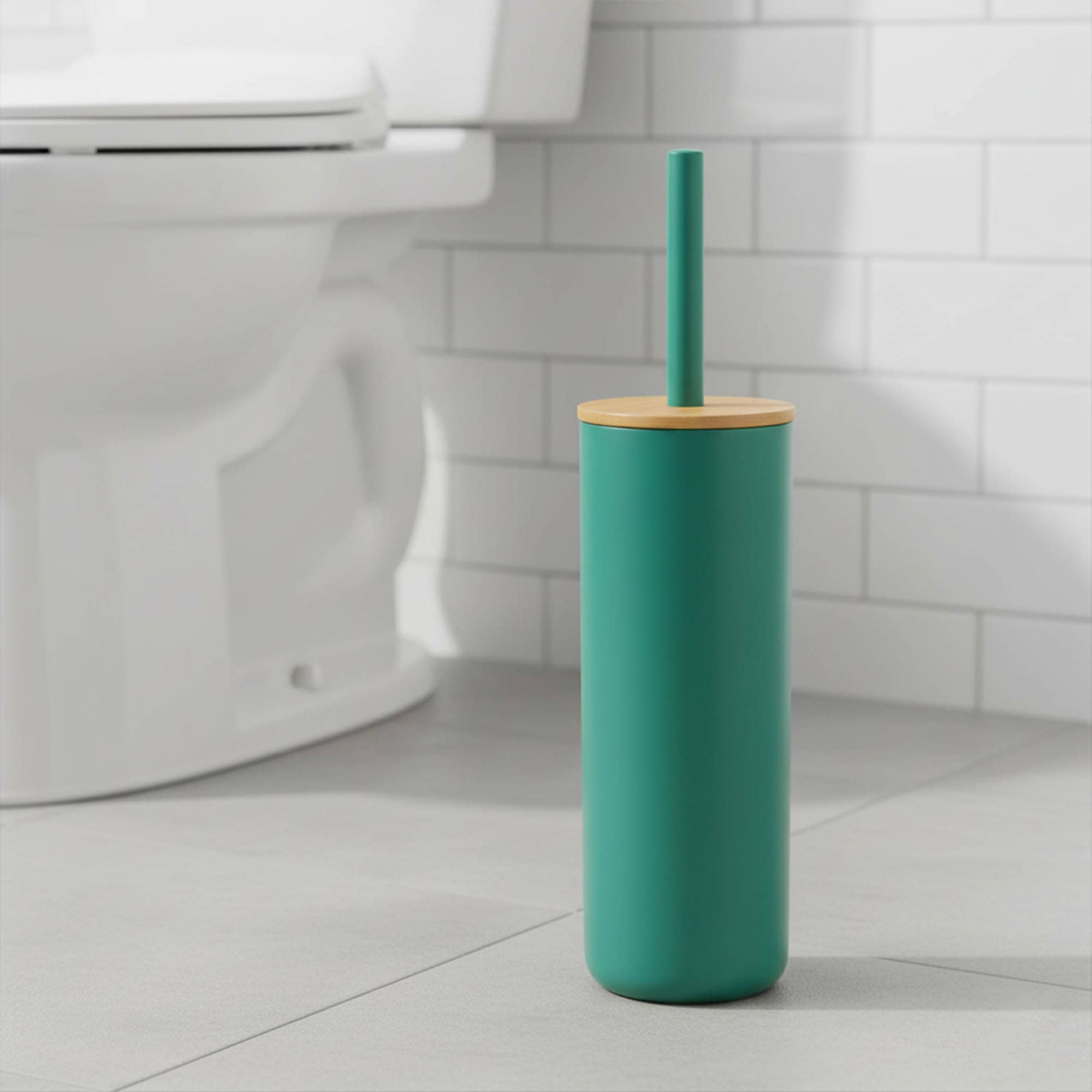 evideco-padang-brosse-wc-verte-support-bambou image 3