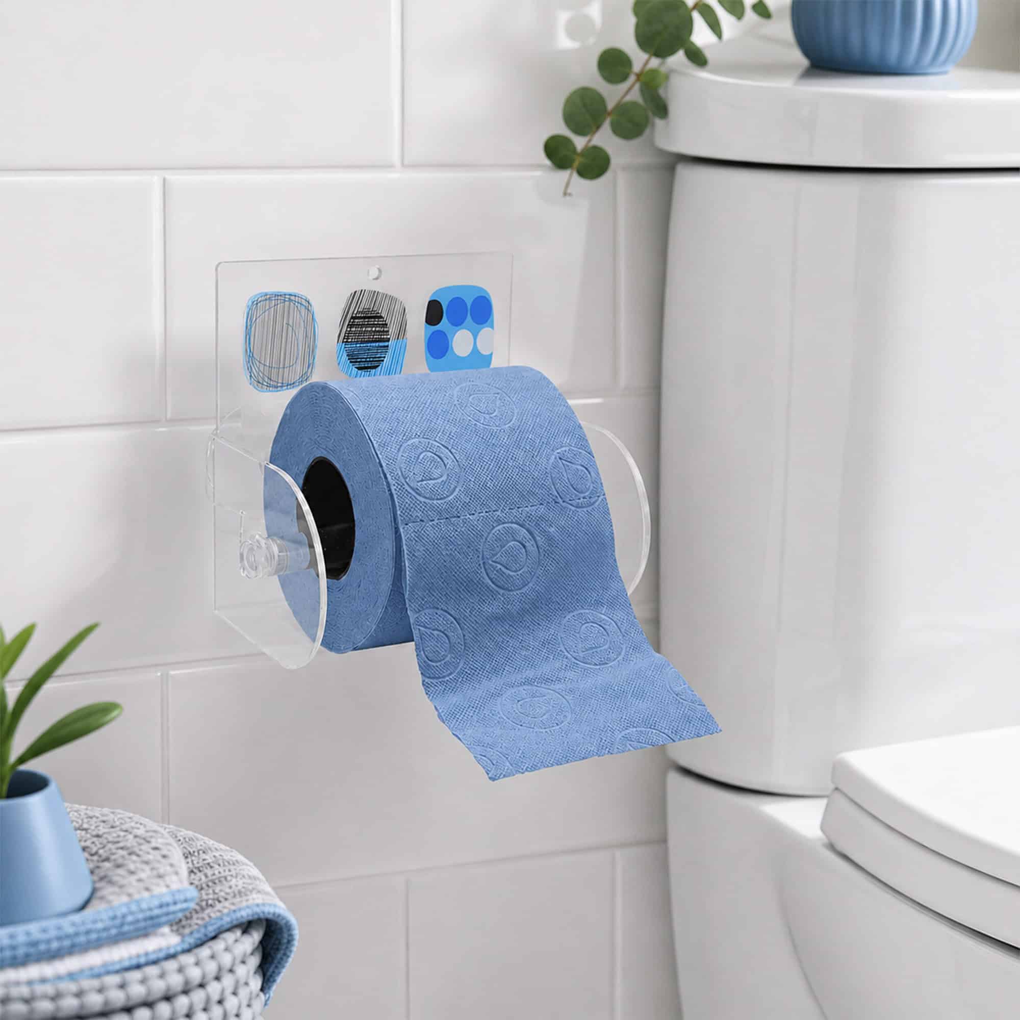 evideco-street-art-porte-papier-toilette-ventouse-bleu-gris image 3