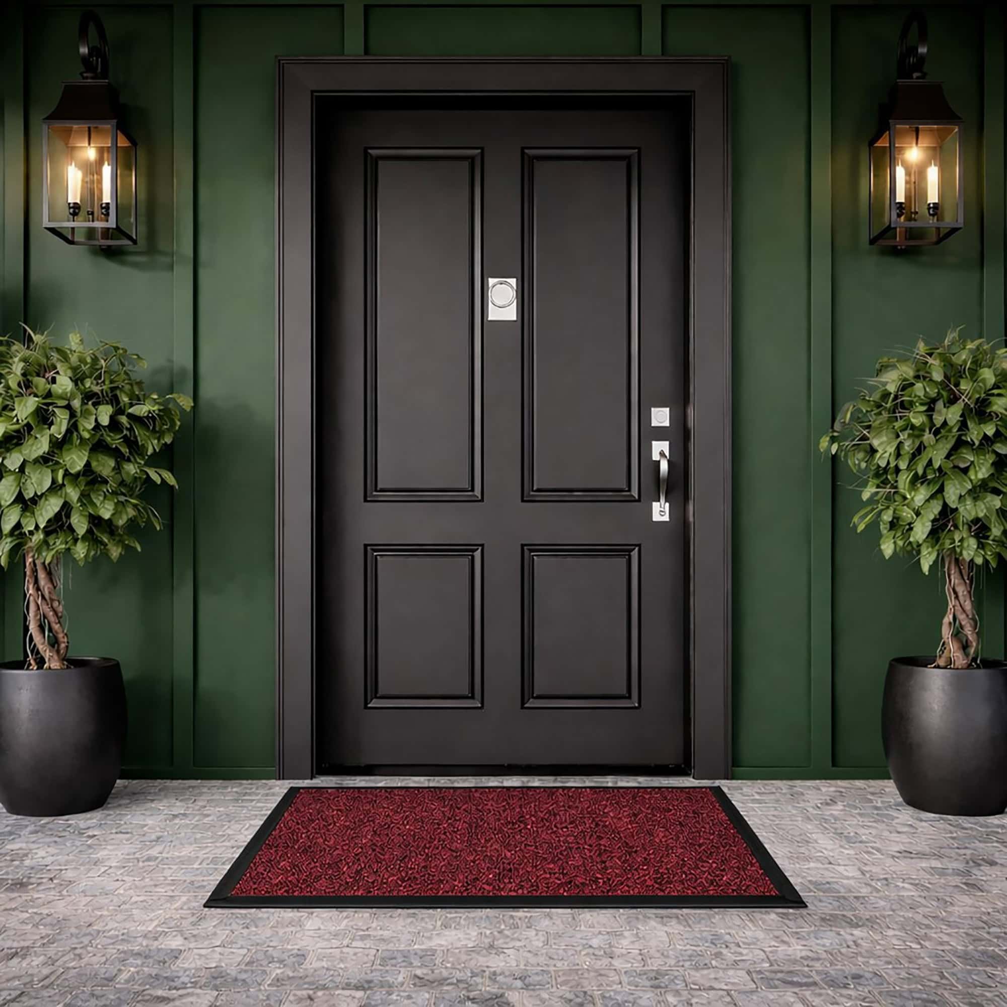 evideco-home-accessories-paillasson-rouge-xl-120x80-antidarapant image 2