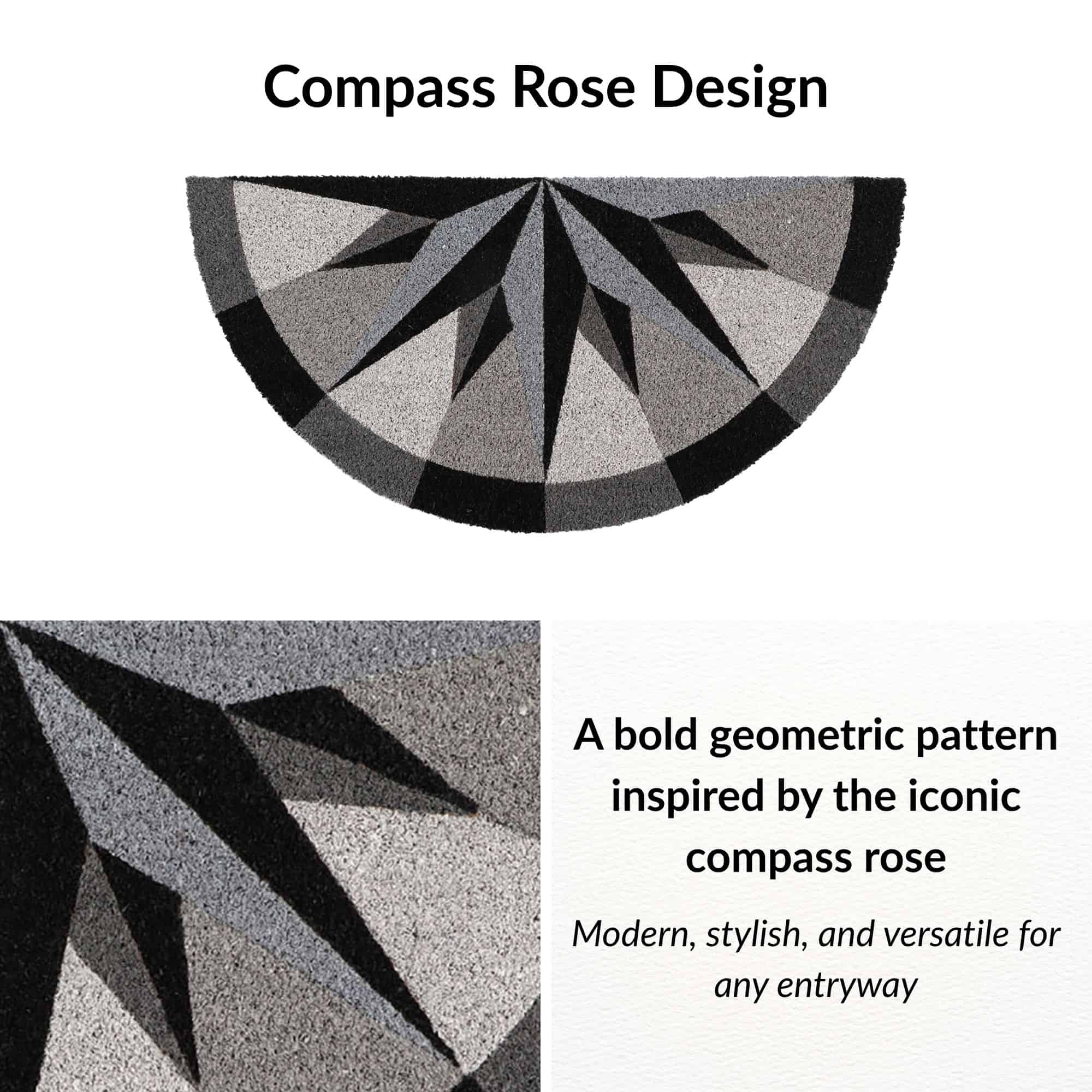 evideco-rose-paillasson-coco-demi-lune-boussole-30x15-antid-rapant image 3