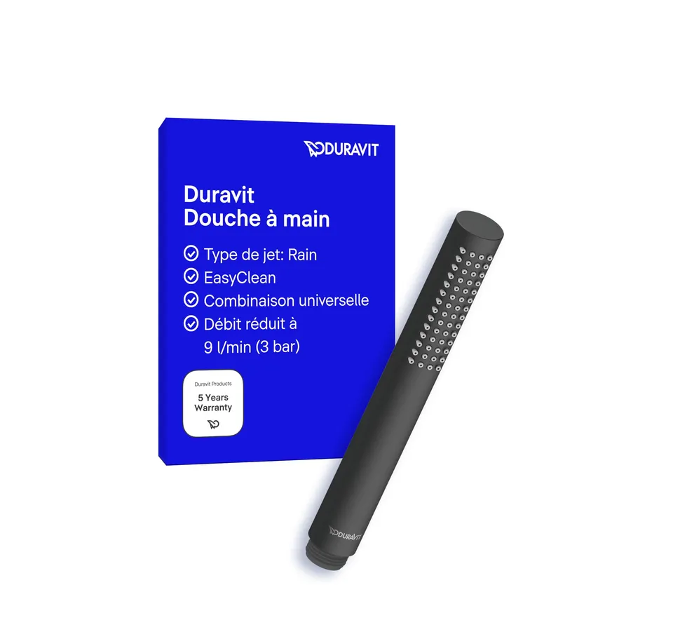 duravit-universal-douchette-ronde-noir-mat-jet-rain-minusflow image 1