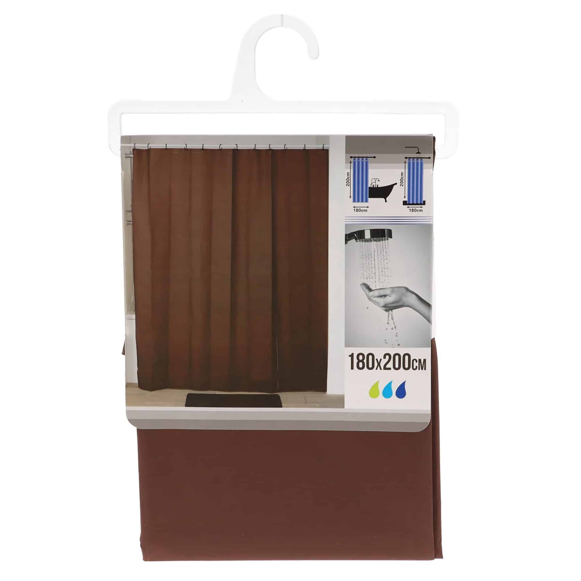 evideco-doublure-rideau-douche-marron-extra-long-180x200 image 8