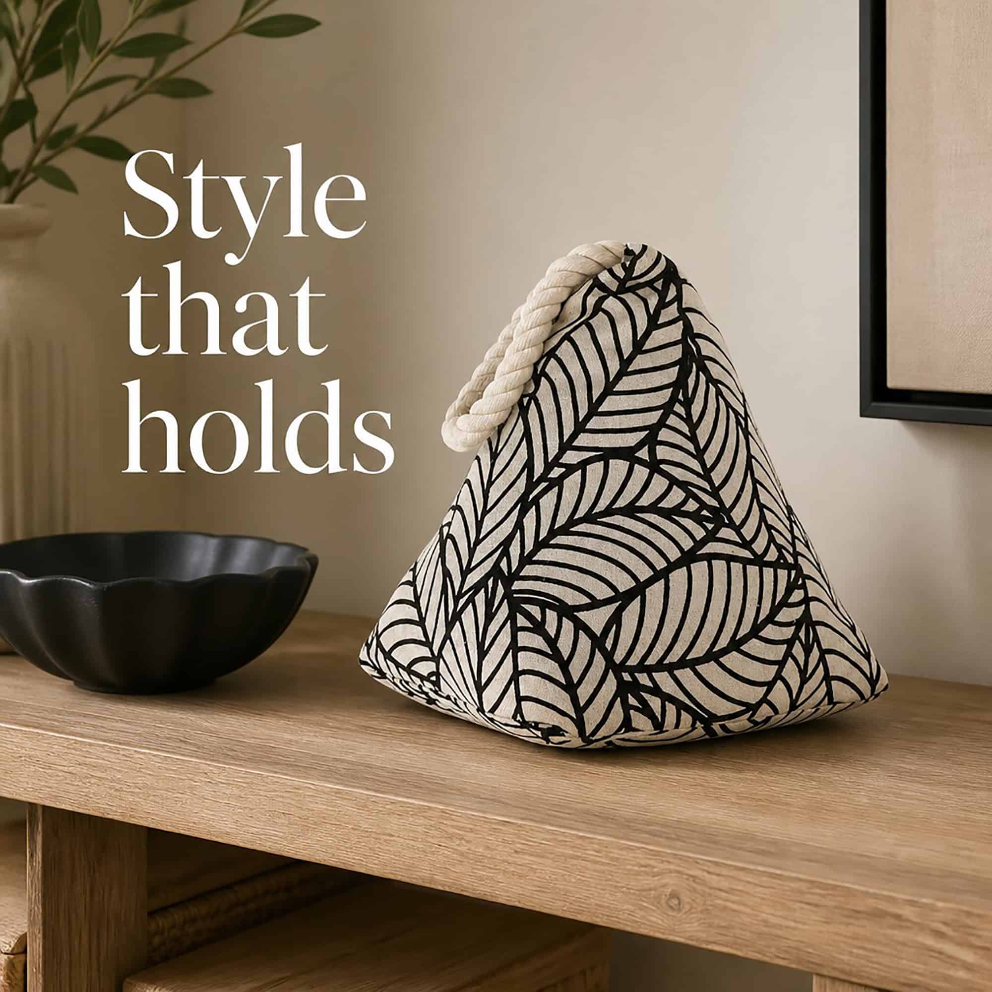 evideco-home-accessories-cale-porte-sac-jungle-noir-coton image 6