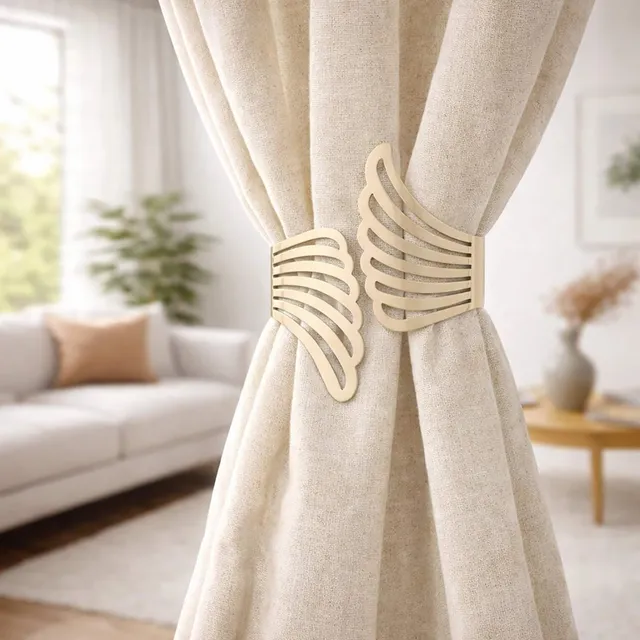 evideco-home-accessories-embrasse-rideau-m-tal-dor-ailes image 1