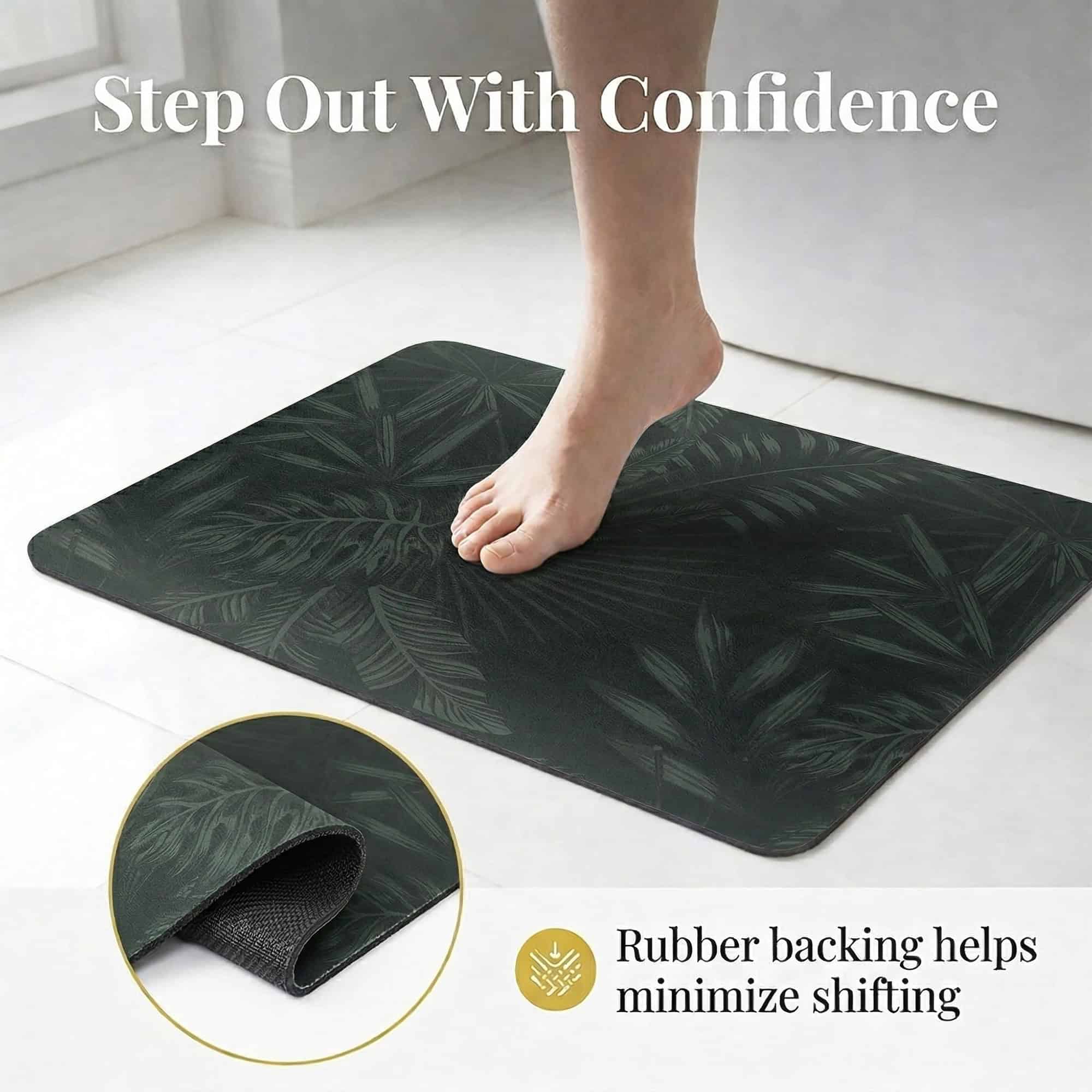 evideco-tropical-night-tapis-de-bain-24x18-vert-ultra-absorbant image 4