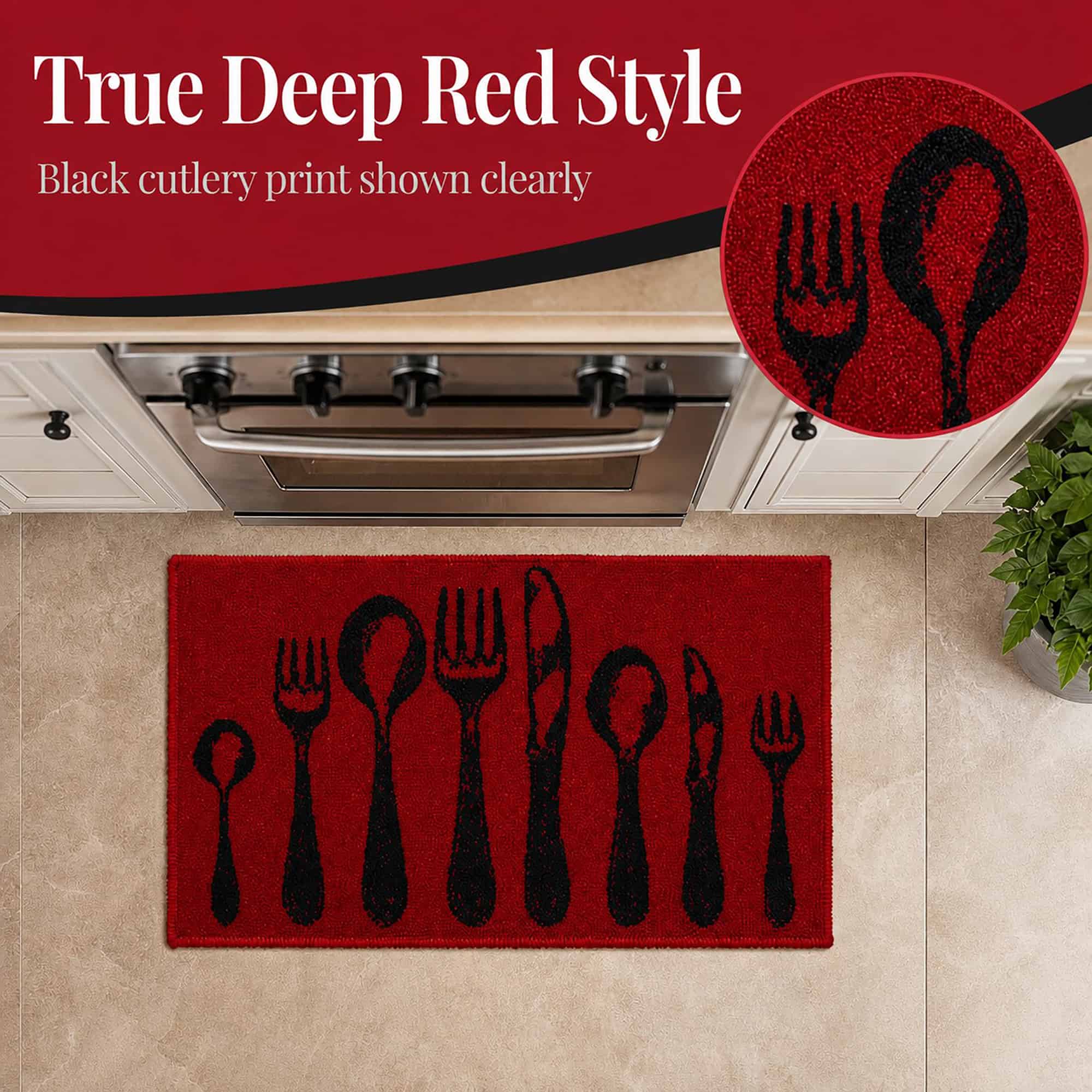 evideco-home-accessories-tapis-cuisine-rouge-couverts-81x51-cm image 2