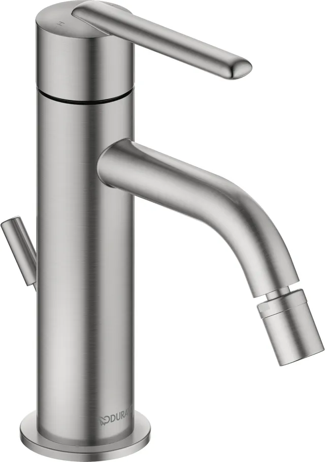 duravit-balcoon-mitigeur-bidet-119-mm-inox-bross-bonde image 1